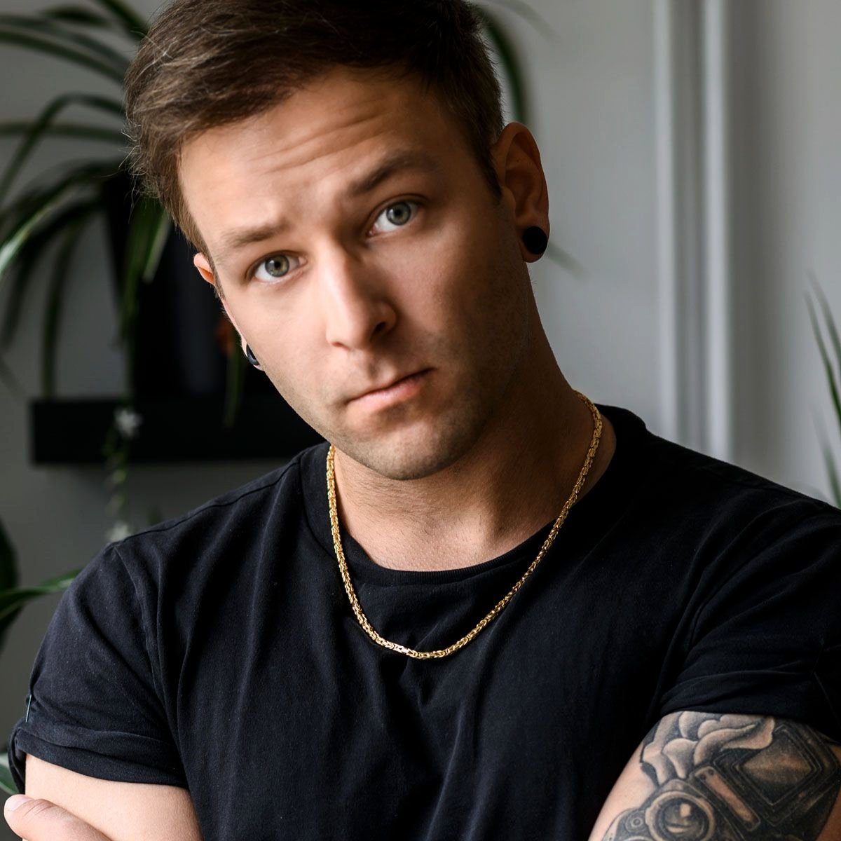 Materia Königskette Gold Herren Halskette 3mm K112, massives 925 Sterling S günstig online kaufen