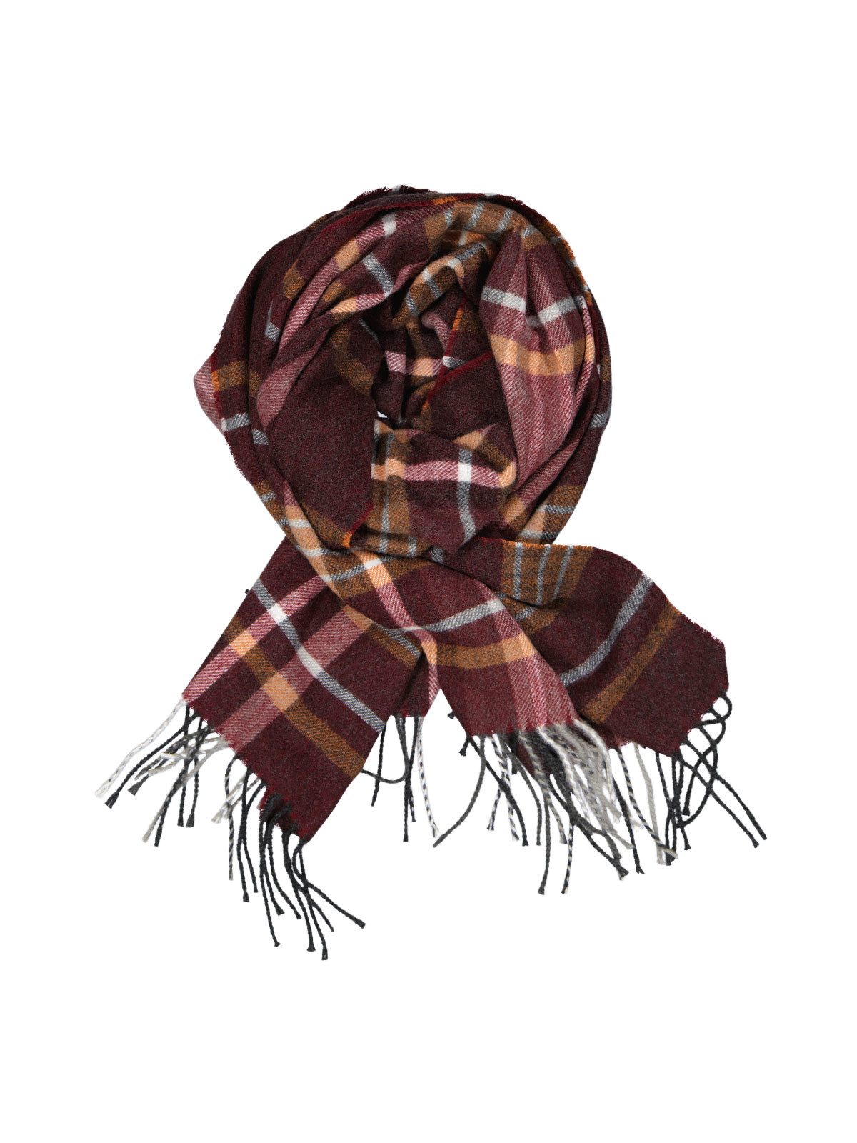 Strickschal Herren Schal gemustert, Bordeaux
