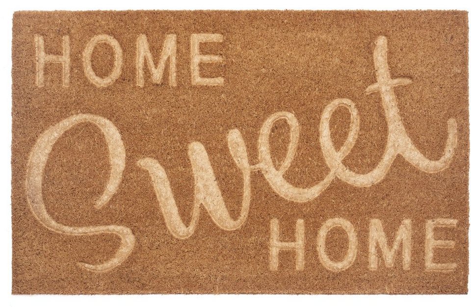 Fußmatte Home Sweet Home, HANSE Home, rechteckig, Höhe: 15 mm, Kokos,  Schmutzfangmatte, Outdoor, Rutschfest, Innen, Kokosmatte, Flur
