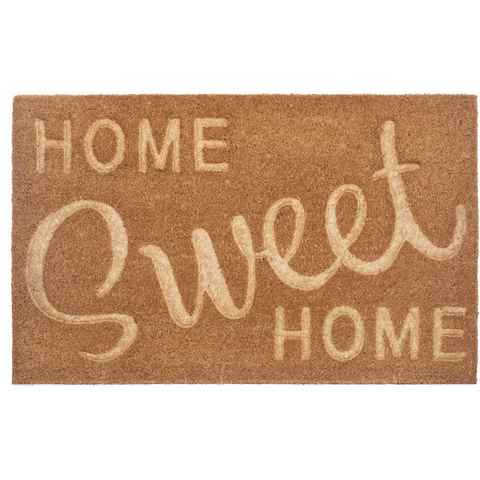 Fußmatte Home Sweet Home, HANSE Home, rechteckig, Höhe: 15 mm, Kokos, Schmutzfangmatte, Outdoor, Rutschfest, Innen, Kokosmatte, Flur