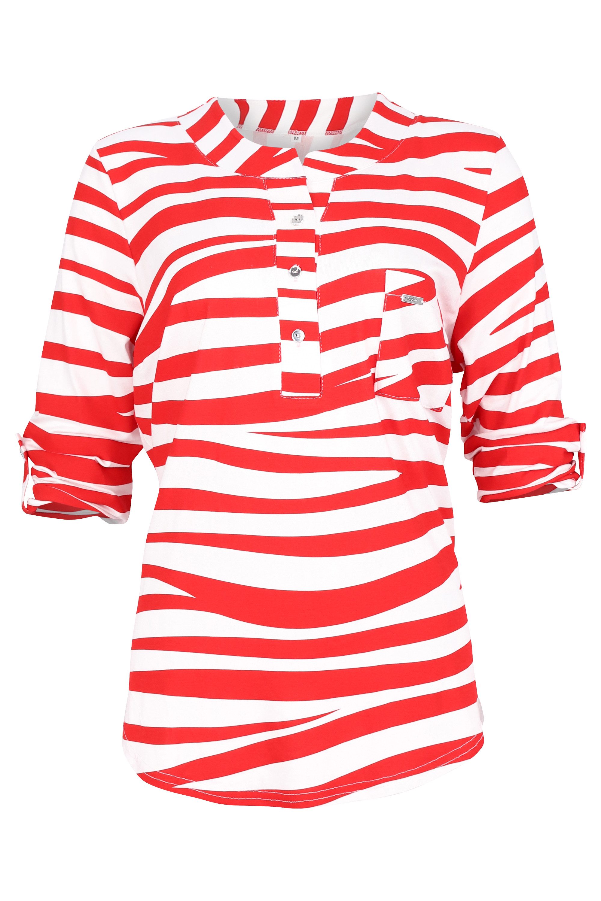 malito more than fashion Schlupfbluse 6666 legere basic Shirtbluse 3/4 Arm günstig online kaufen