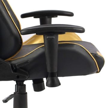 vidaXL Bürostuhl Gaming-Stuhl Drehbar Golden PVC