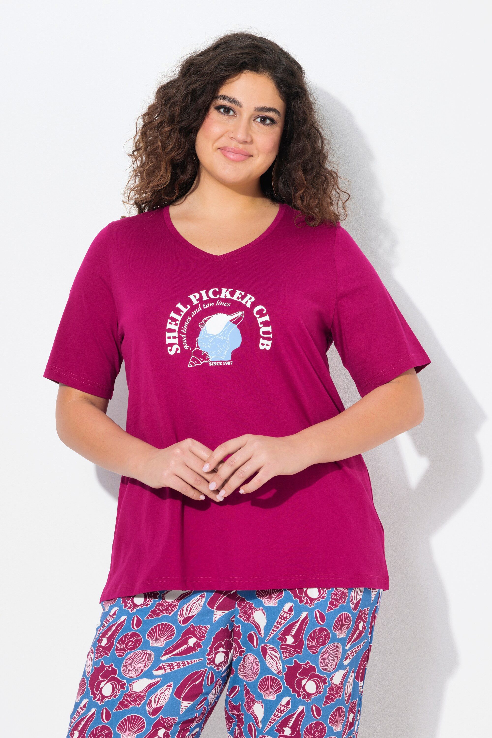 Ulla Popken T-Shirt T-Shirt Muschel Classic günstig online kaufen