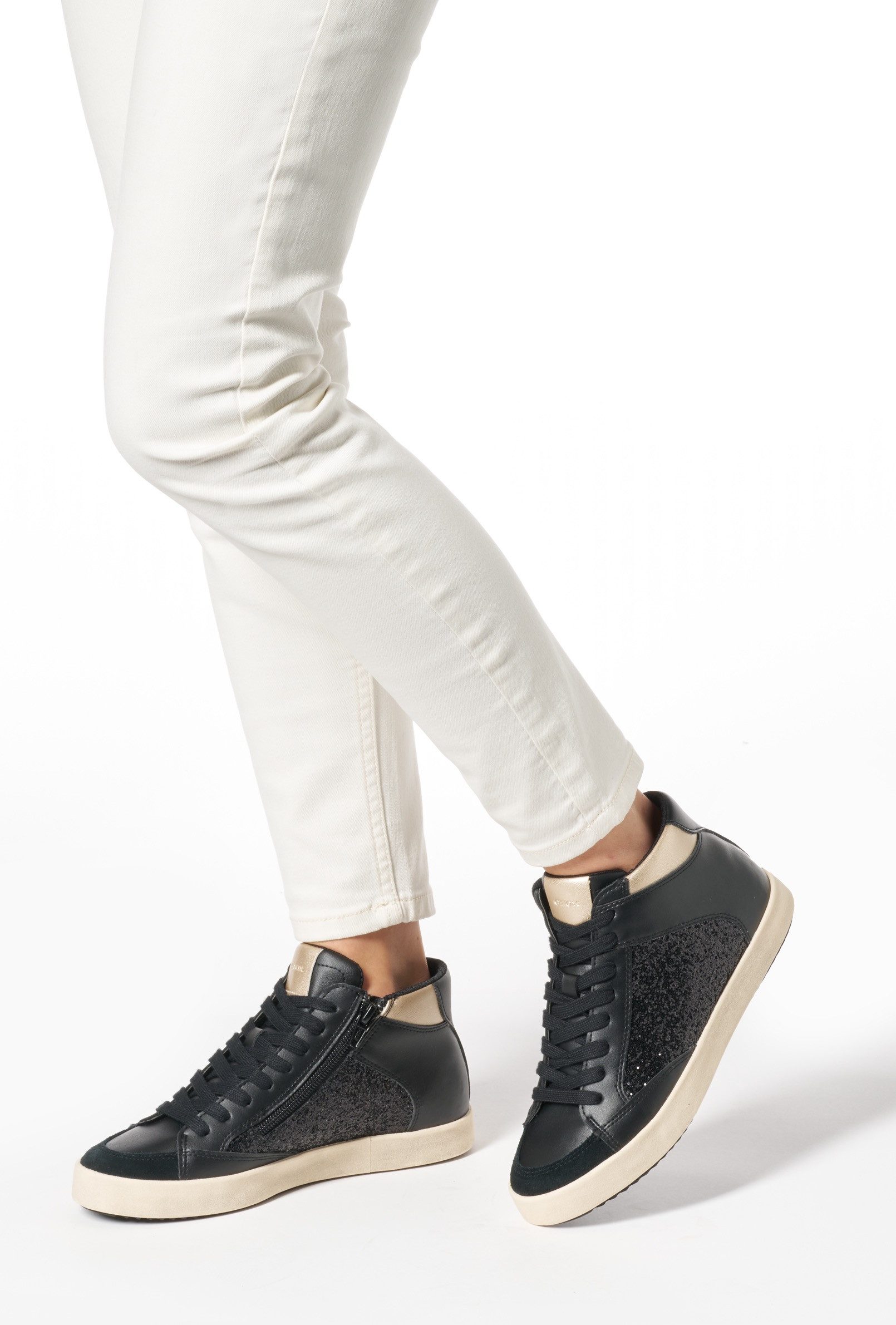 Geox D BLOMIEE H Sneaker High Top Sneaker, Schnürboots, Winterboots mit gep günstig online kaufen