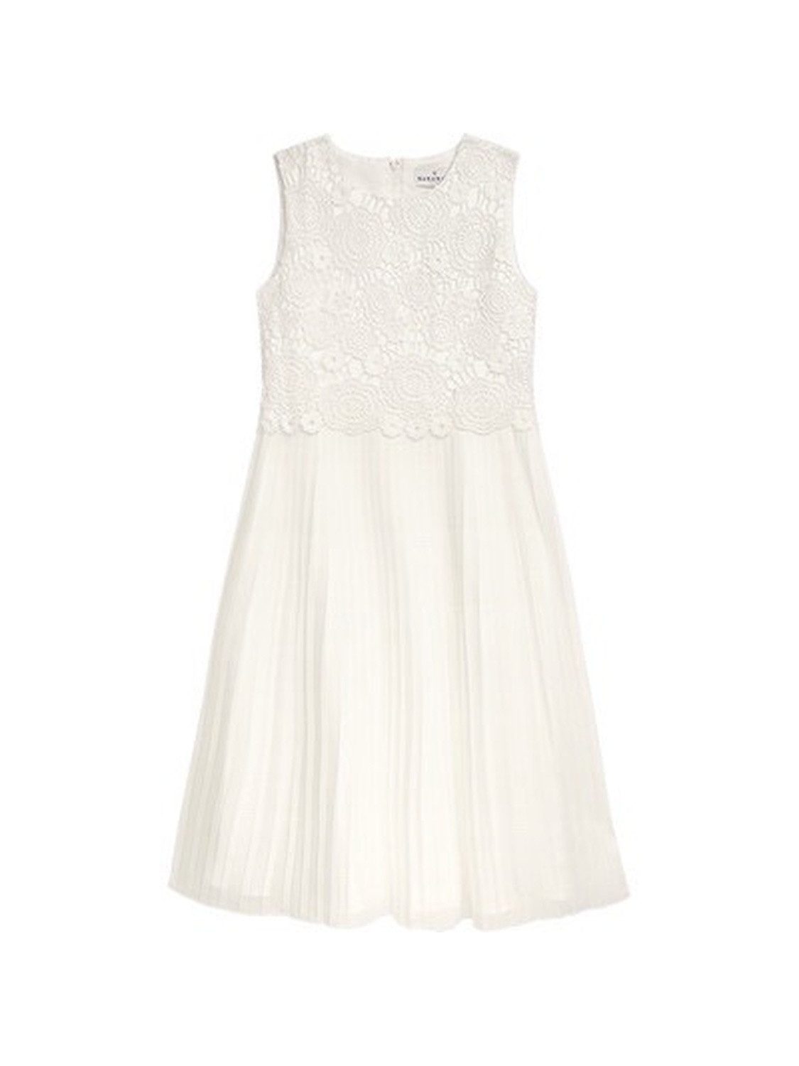 DANAMADE Abendkleid DZUZANA (1-tlg) Festliches Mädchenkleid mit edlem Spitzenoberteil in Ivory