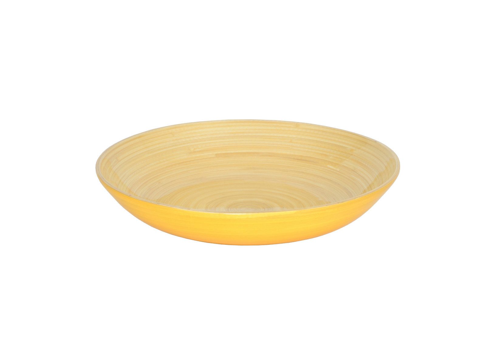 albert l. (punkt) Obstschale Bambus-Obstschale gelb 30 x 5,5 cm, Bambus, (Obstschalen), Obstschale 30x5,5