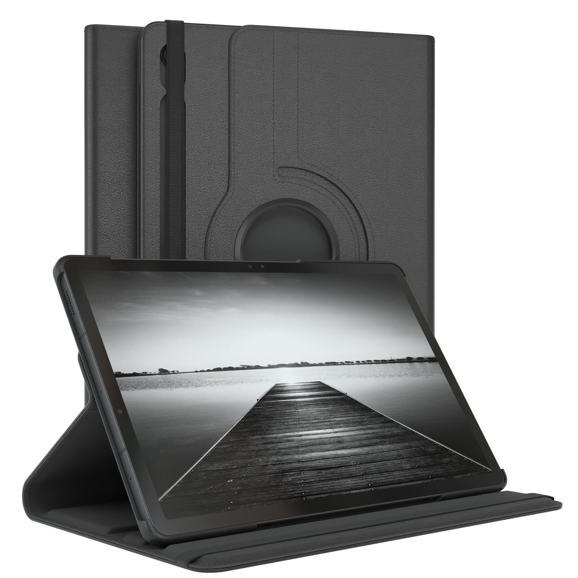 EAZY CASE Tablet-Hülle Rotationcase für Samsung Galaxy Tab S10 Lite 10,9 Zoll, Hülle 360° drehbar mit Standfunktion Etui Anti-Kratz Tasche Schwarz