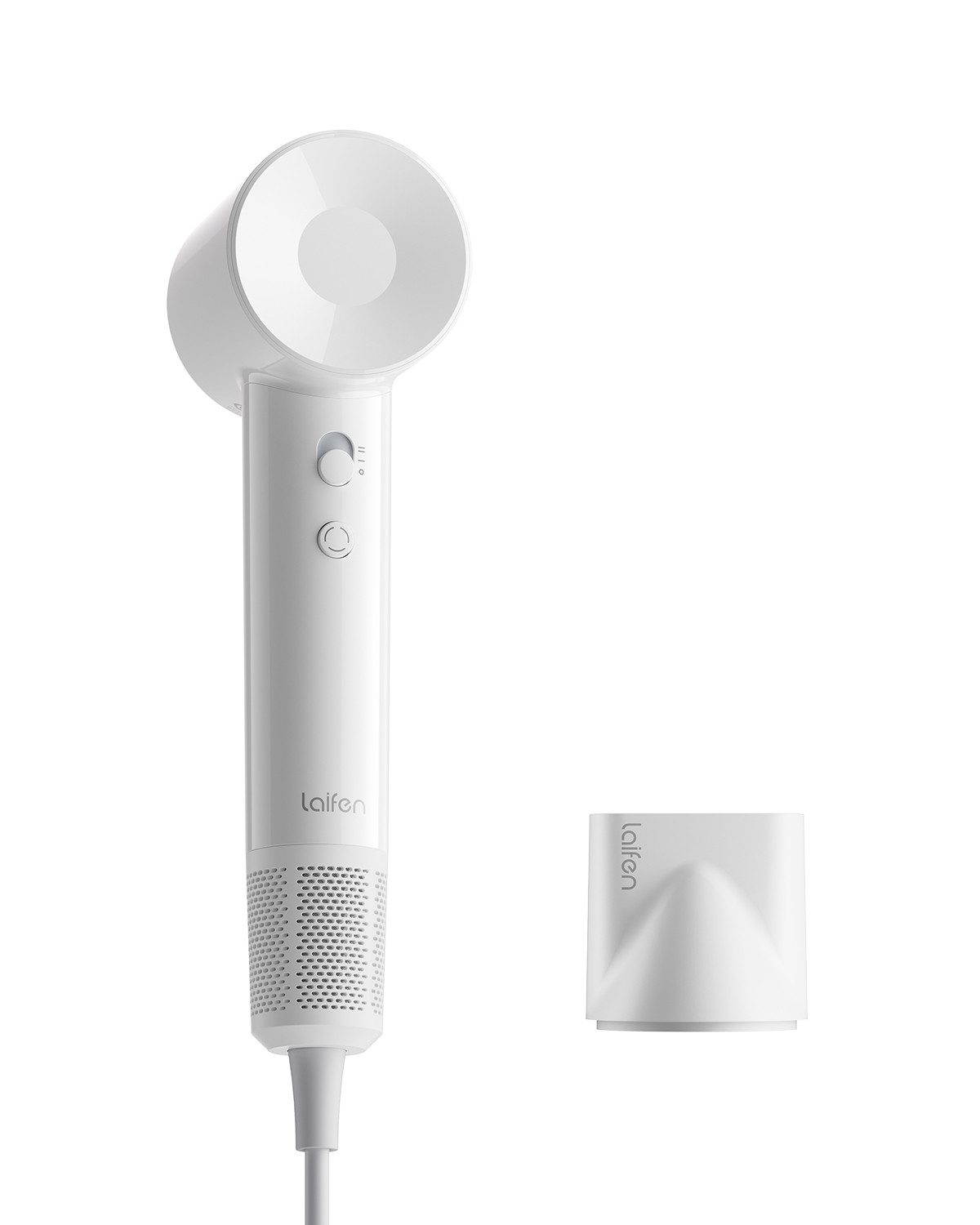 laifen Haartrockner Laifen SE Lite Hochgeschwindigkeits-Haartrockner, 1500 W, Einzelgerät mit Aufsatz, 200 Mio. negative Ionen gegen Frizz