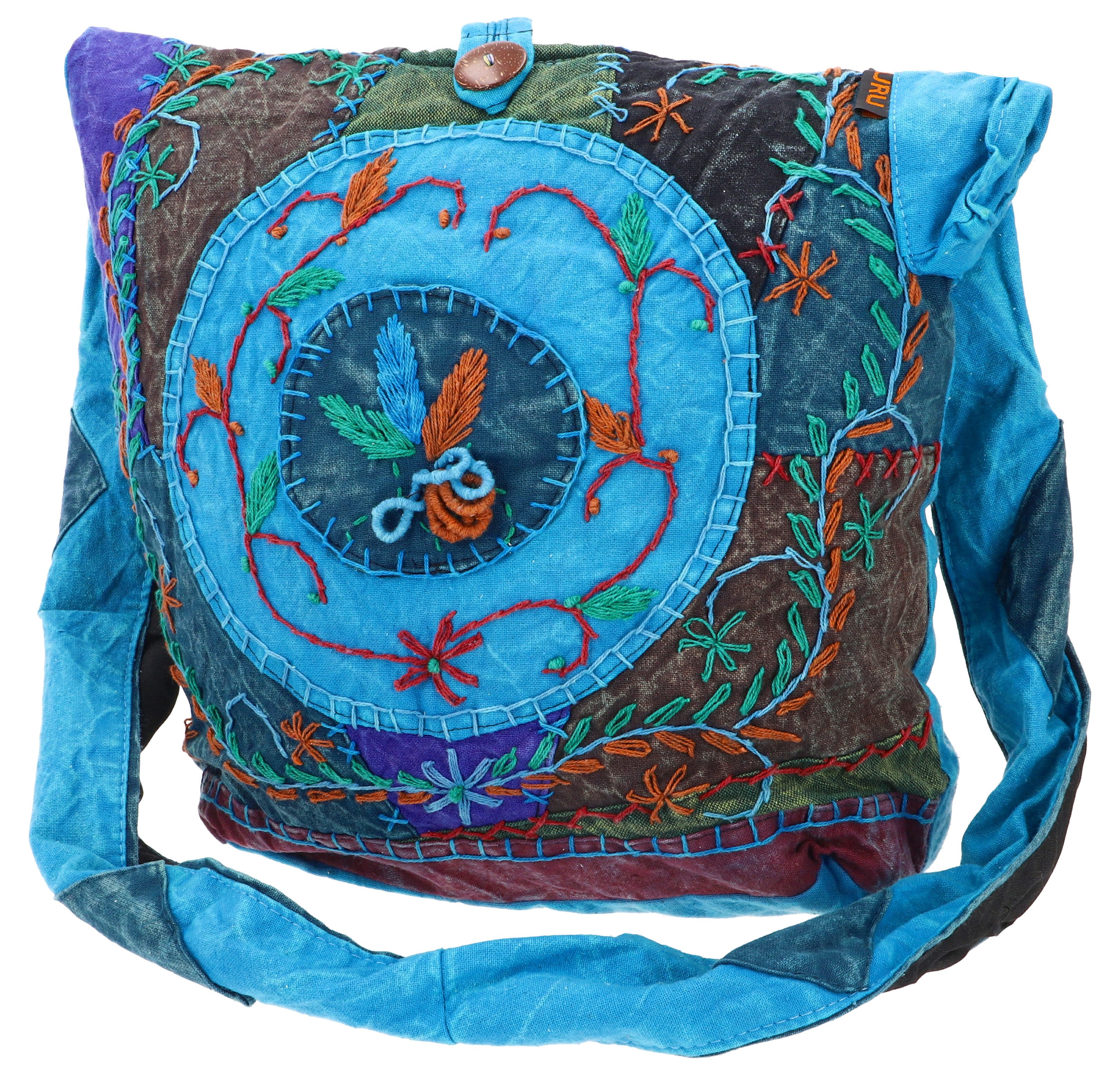 Guru-Shop Schultertasche Batik Sadhu Bag, Hippie Tasche, Goa..