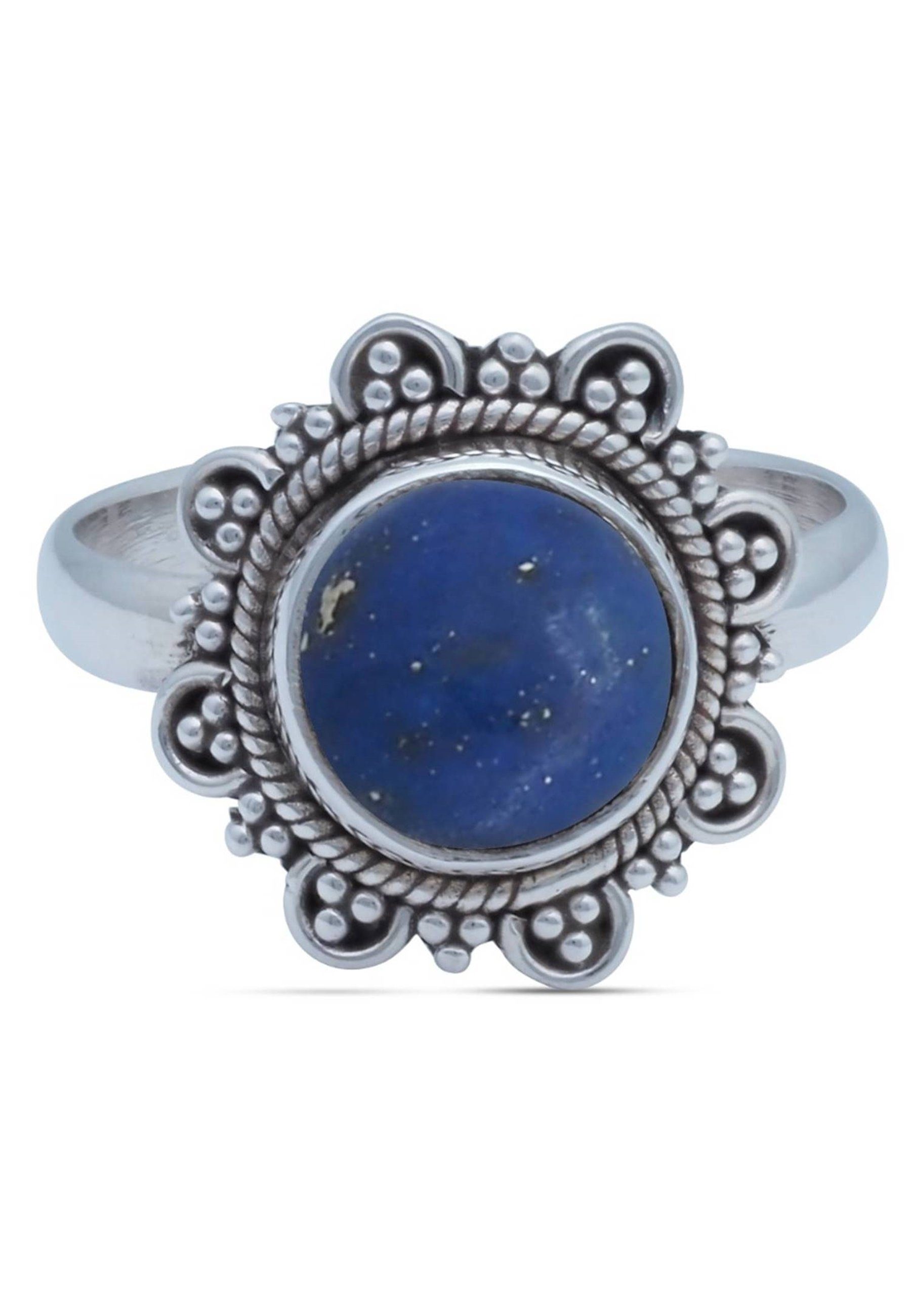 Lazuli mit mantraroma 925er Lapis Silber Silberring