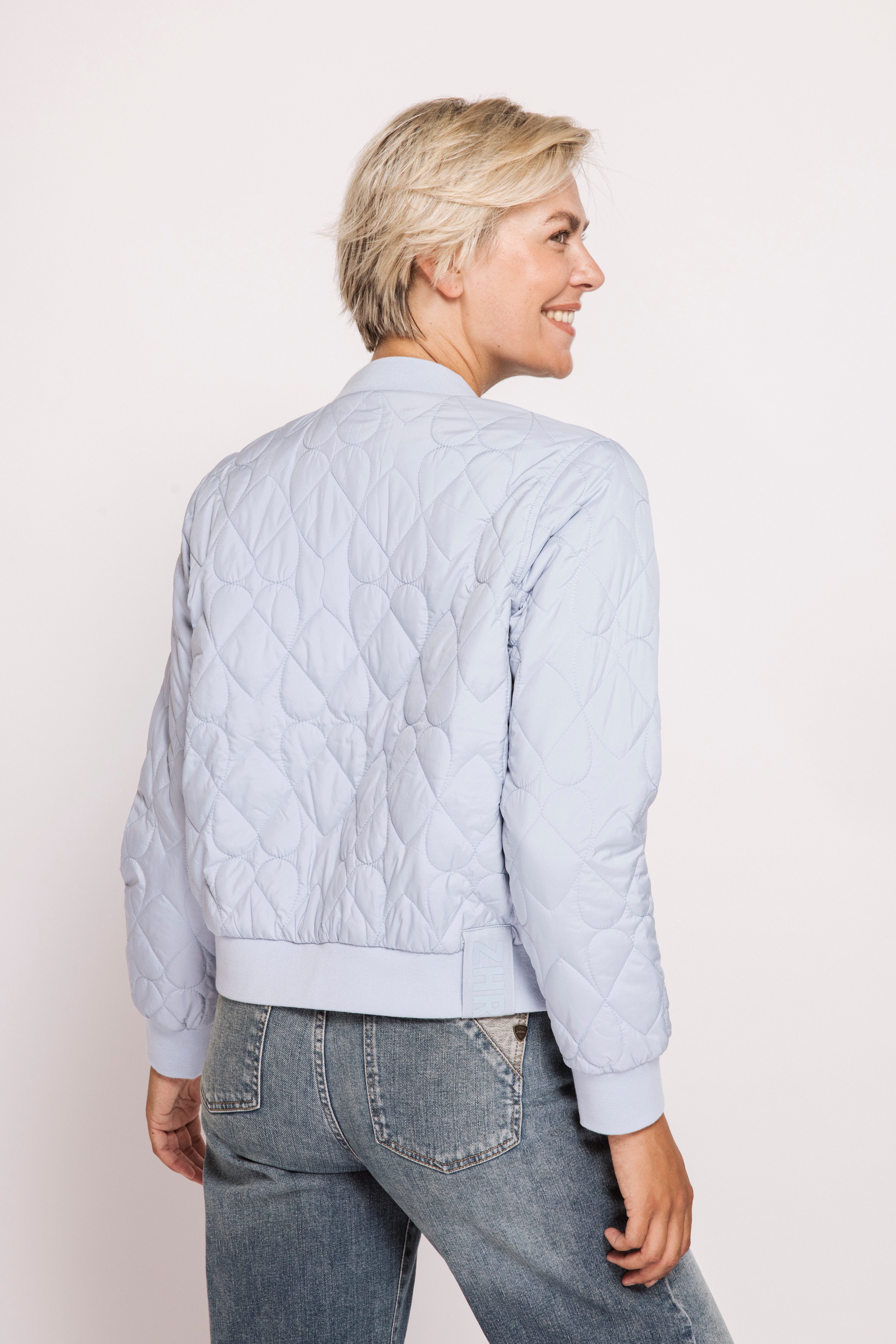 Zhrill Kurzblazer ZHJULIE PADDED im Blouson-Look und mit Steppung