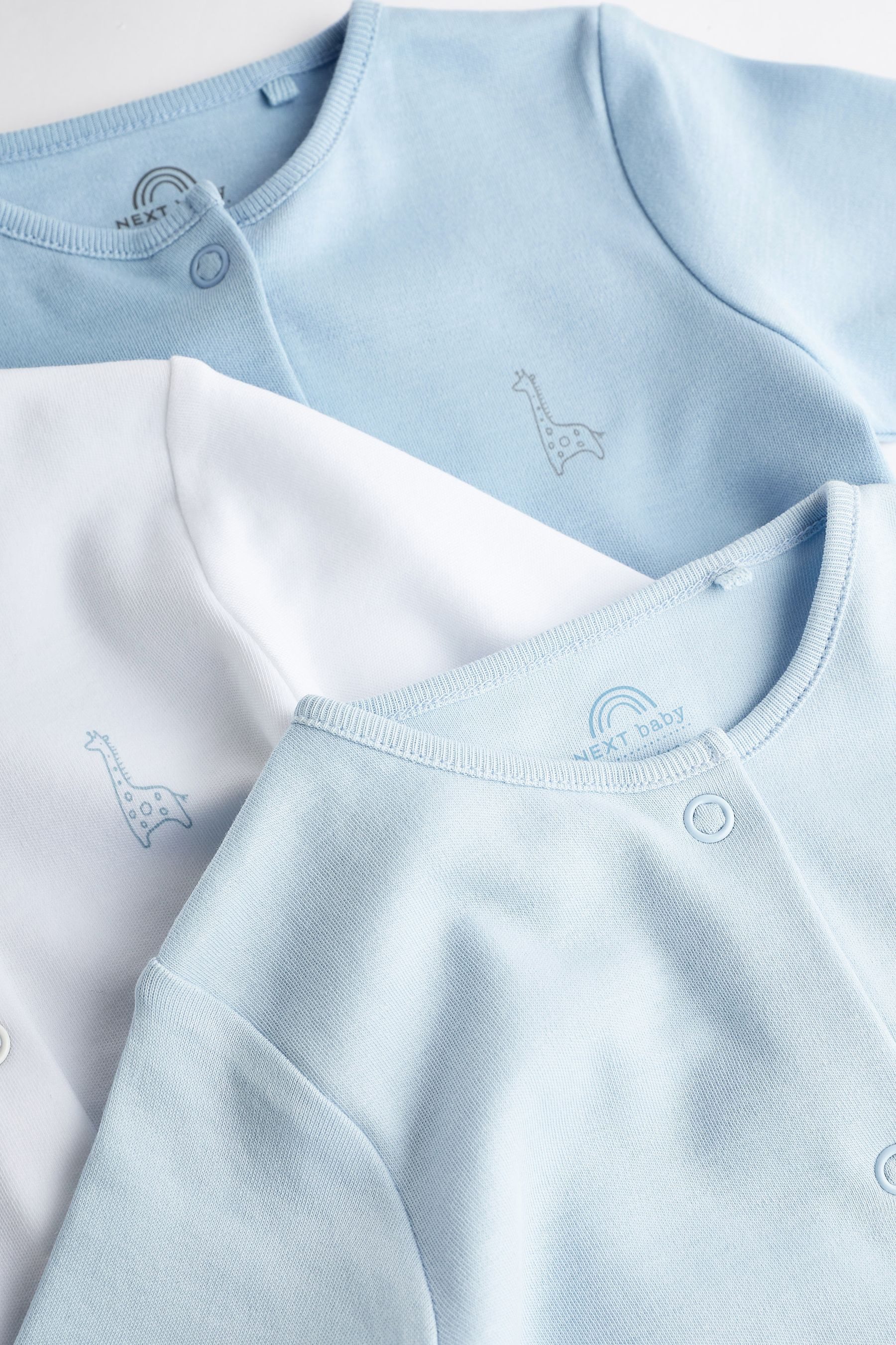 Next Schlafoverall Babyschlafanzüge aus Baumwolle im 3er-Pack (3-tlg) – Bild 5 von 5