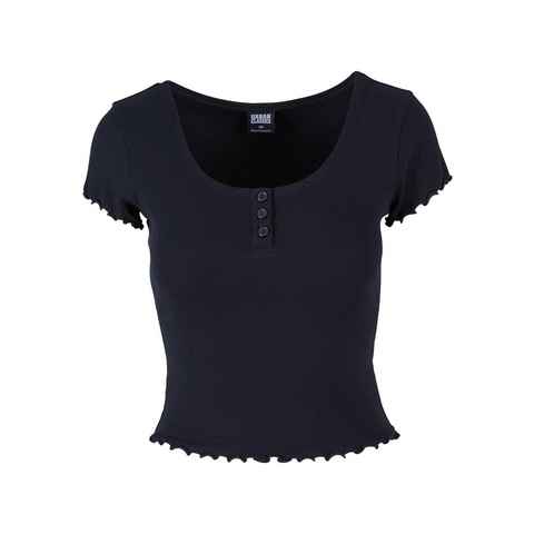 URBAN CLASSICS T-Shirt Urban Classics Damen Ladies Rib Babylock Tee (1-tlg)