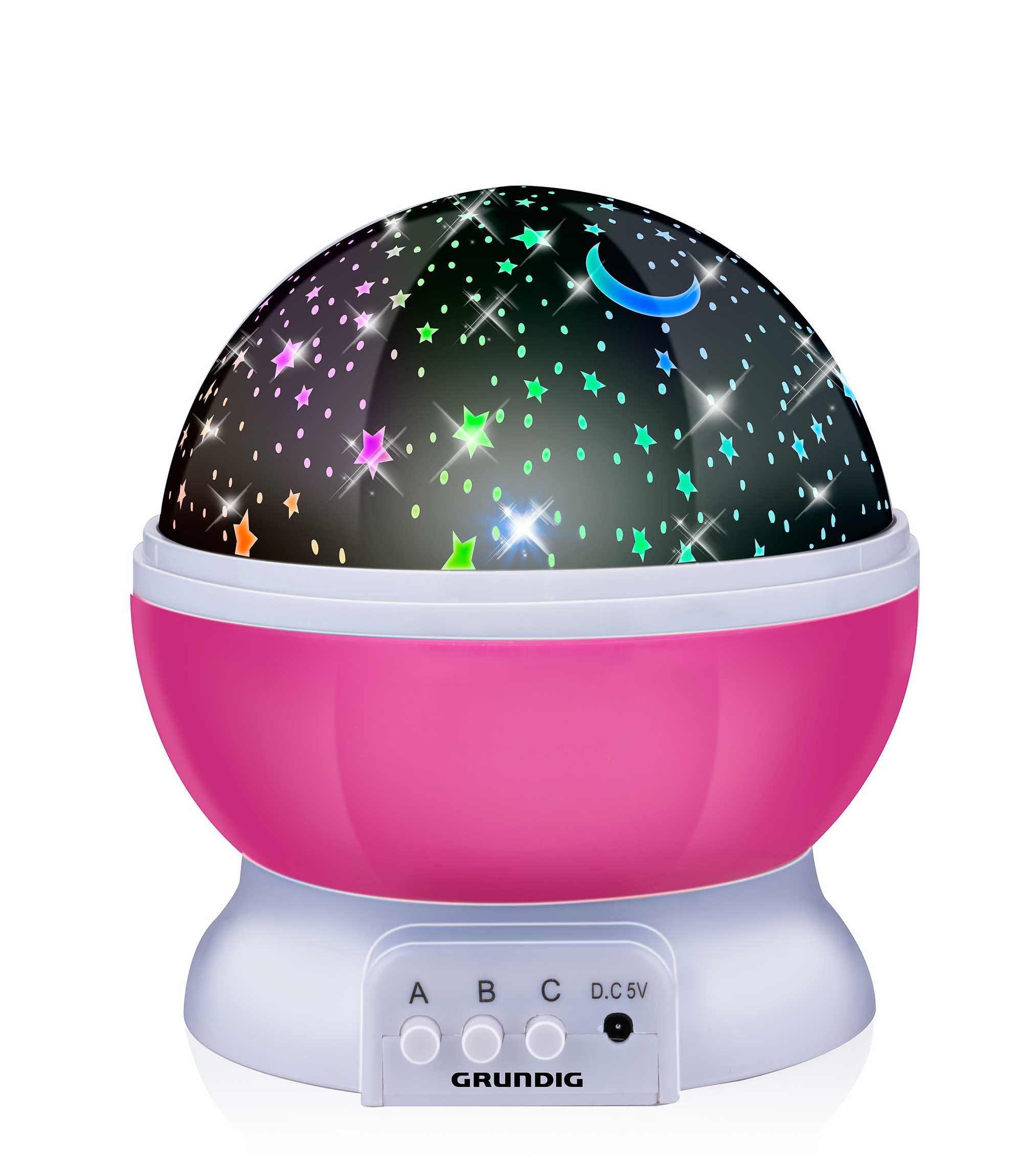 Grundig LED Nachtlicht Sternenprojektor, LED fest integriert, Sternenhimmel Projektor