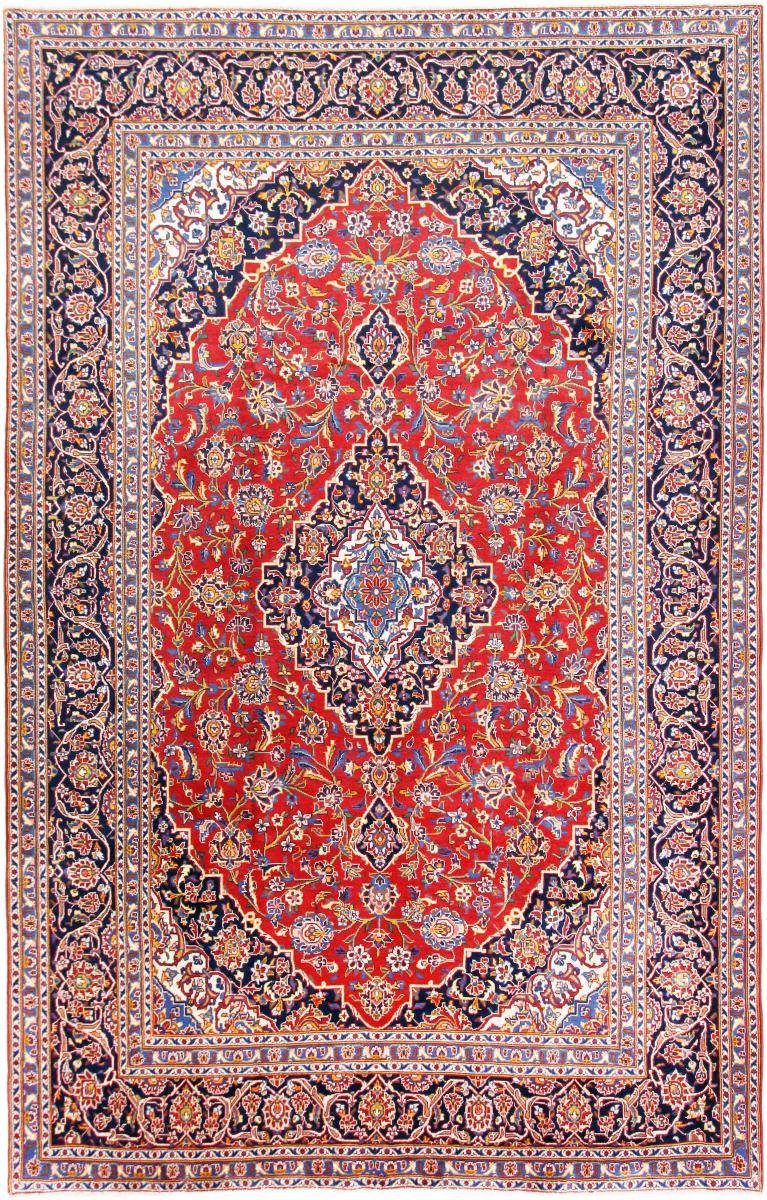 Orientteppich Keshan 218x331 Handgeknüpfter Orientteppich / Perserteppich, Nain Trading, rechteckig, Höhe: 12 mm