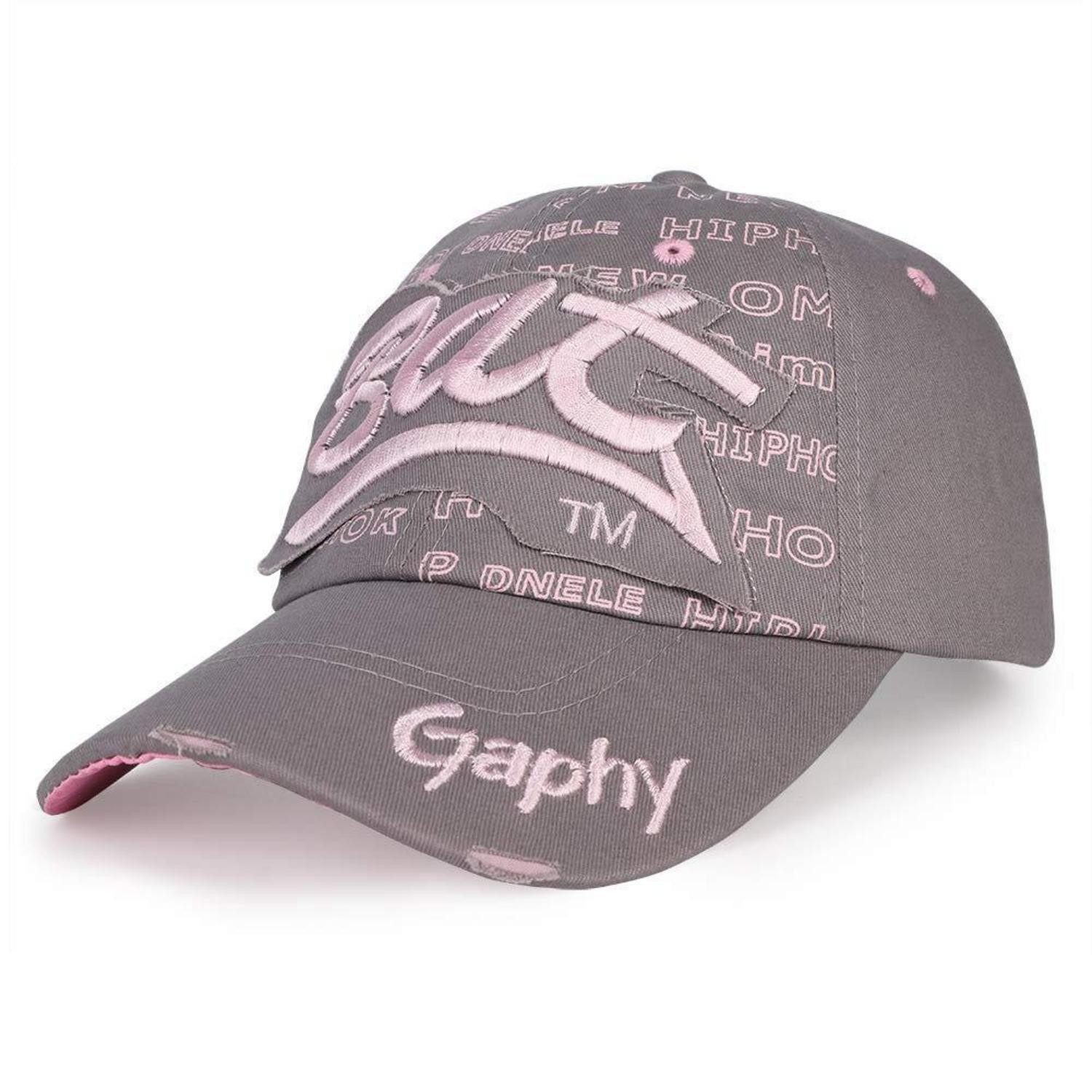LuxusKollektion Baseball Cap Baseballkappe Herren Damen UV Schutz Atmungsaktiv Snapback 54-60 Grau