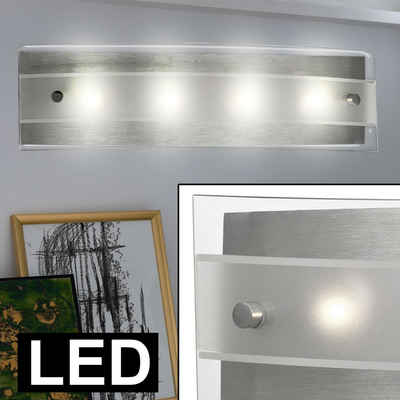 etc-shop LED Wandleuchte, LED-Leuchtmittel fest verbaut, Warmweiß, 4 Watt LED Wand Lampe Leuchte IP22 400lm 3000K Esto 745030 POLARIS