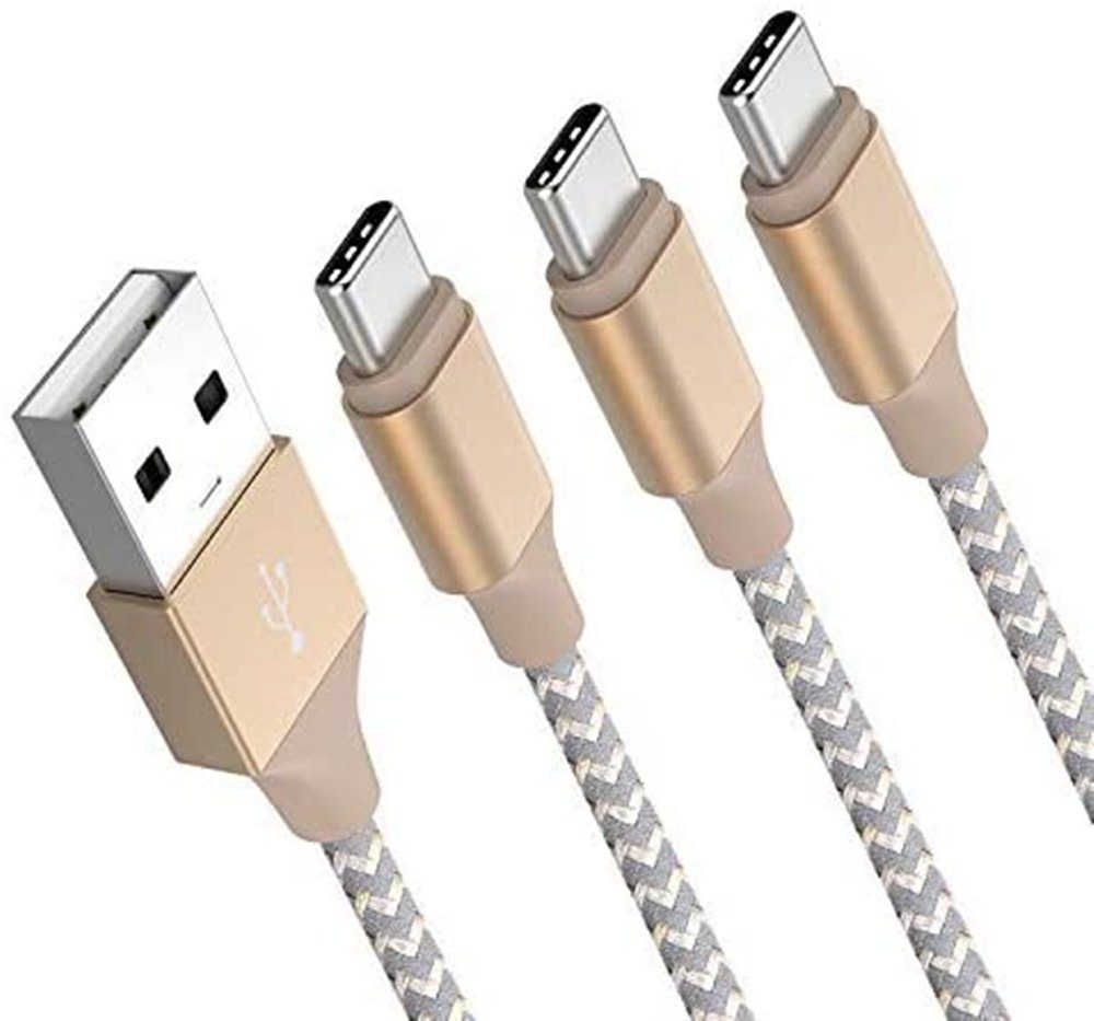 Marchpower »3 Pack Typ C Kabel USB A auf USB C Ladekabel« Smartphone-Kabel,  USB-C, USB Typ A (200 cm), 3 Stücke USB Typ C Ladekabel USB C Kabel  Ladegerät Schnellladen für Huawei