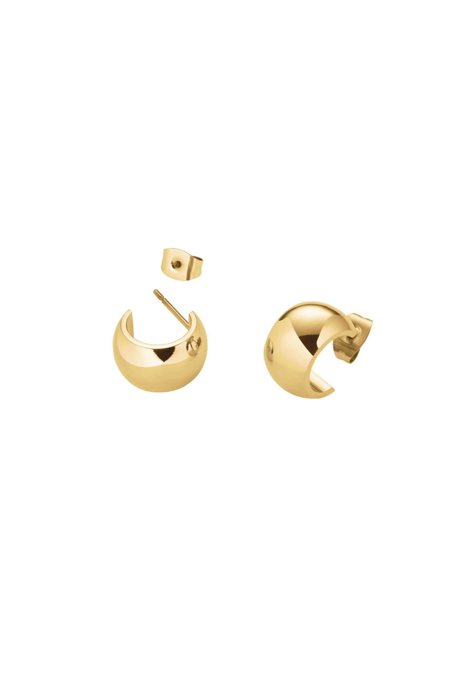 ROSEFIELD Ohrring-Set ROSEFIELD Breite Creolen Goldfarben