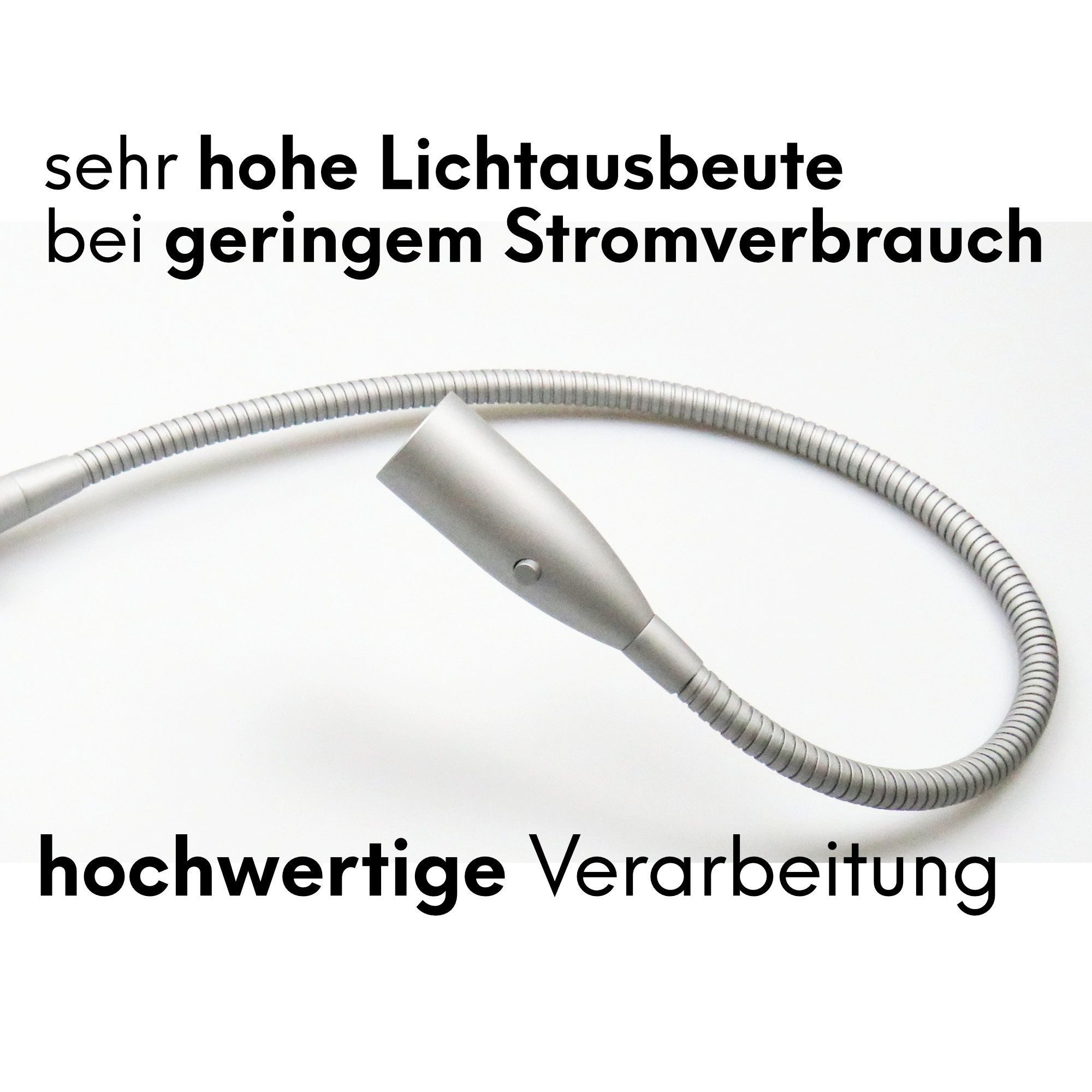 kalb Bettleuchte LED Leseleuchte Aufbauleuchte Nachttischlampe Bettlampe Leselampe, 1er Set, warmweiß