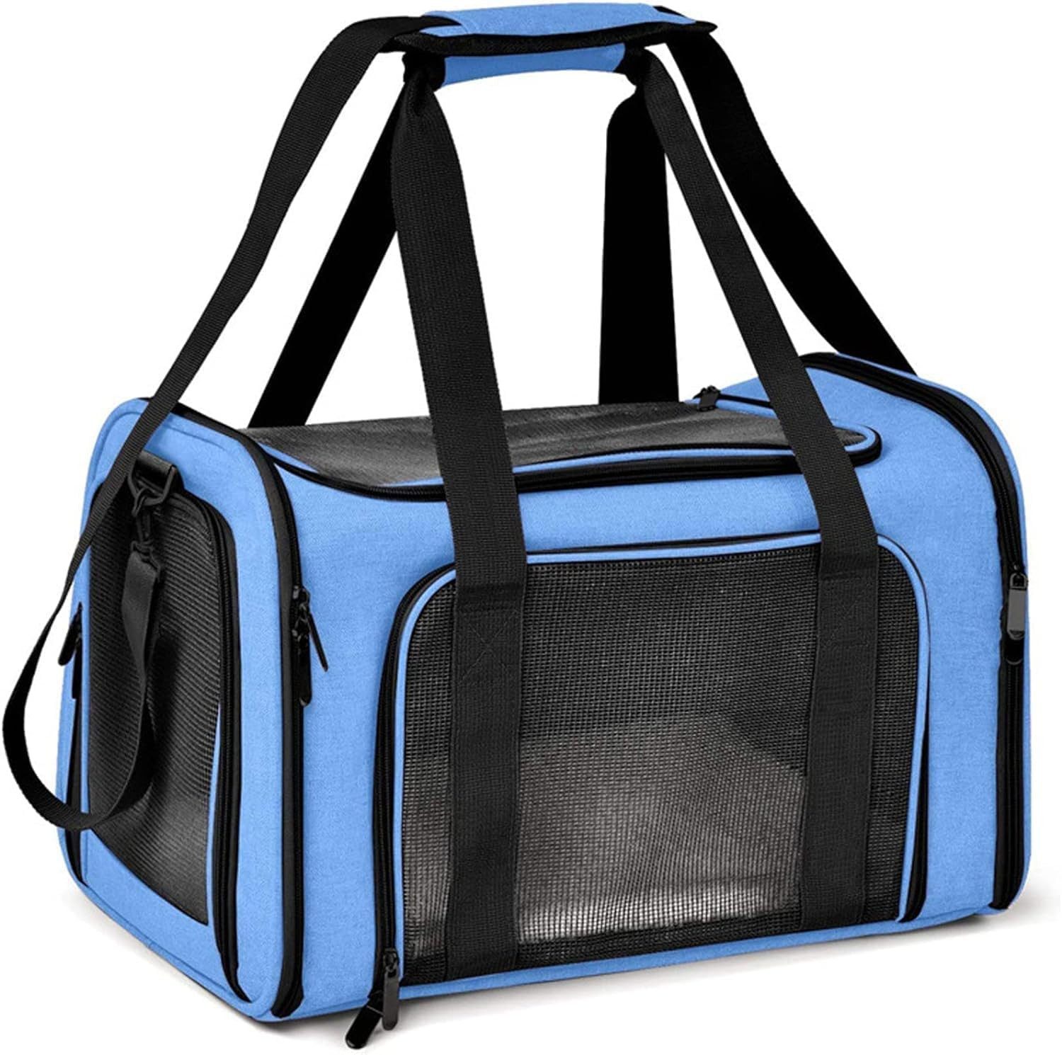 Tiertransporttasche Transporttasche für Katze Hund, Faltbare Katzentransportbox, tragbar