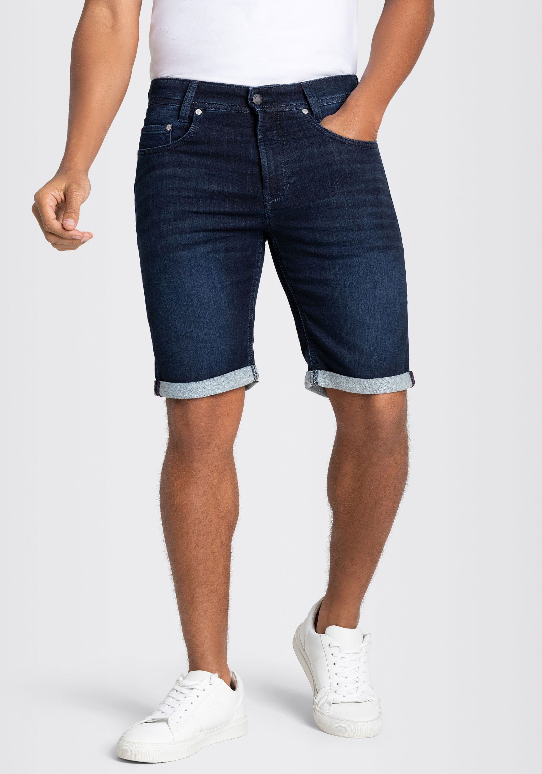 MAC Jeansshorts Jog'n Bermuda softer Sweat-Denim, elastisch und bequem