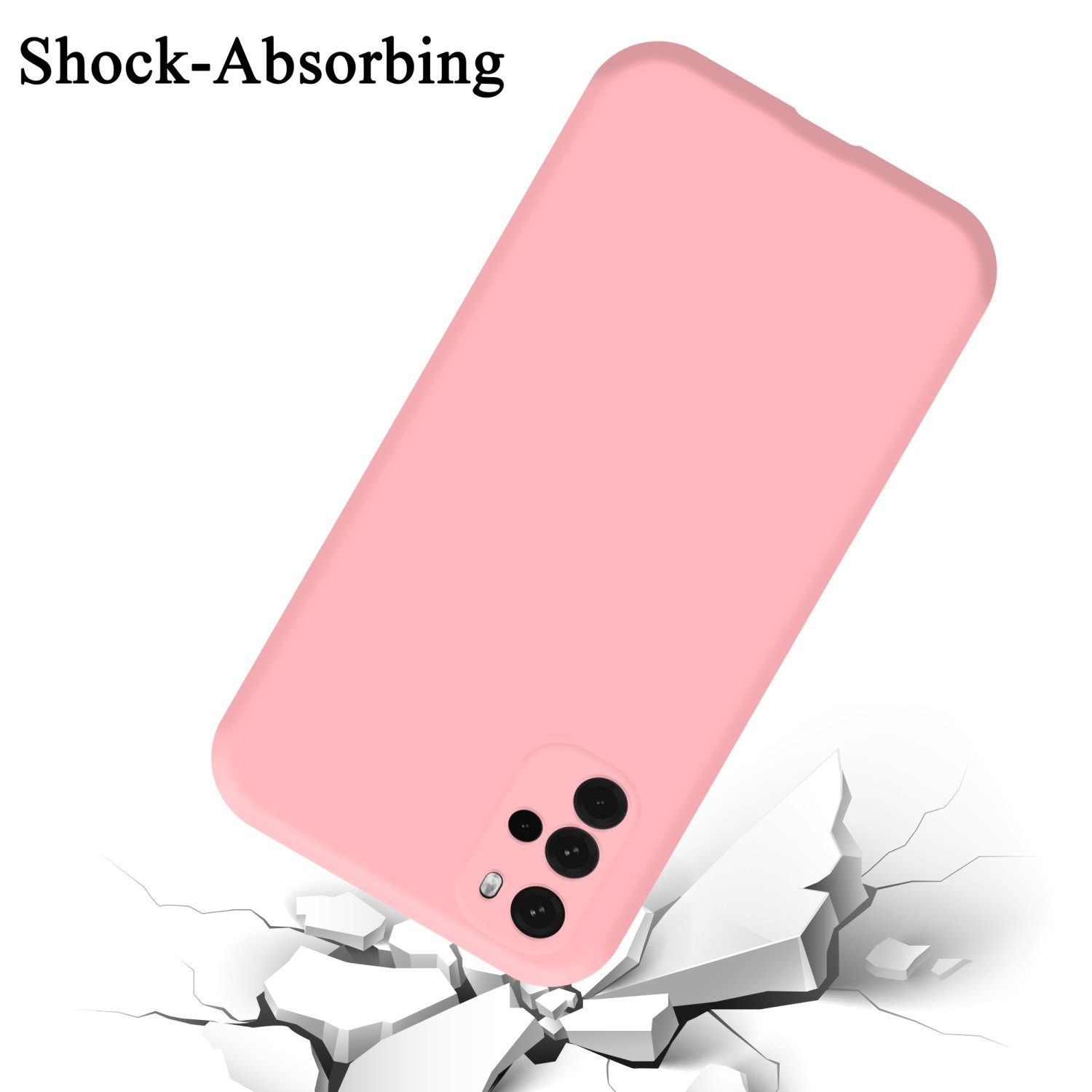 Cadorabo Handyhülle für Motorola MOTO G22 Hülle Motorola MOTO G22, Flexible Hülle TPU Silikon Schutzhülle Back Cover Case