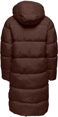 ONLY Steppmantel ONLAMANDA LONG PUFFER COAT mit Kapuze