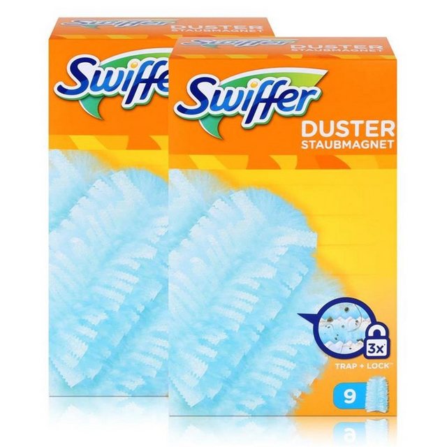 Swiffer Swiffer Staubmagnet Tücher 9er – Nimmt 3x mehr Staub und Haare auf (2e Reinigungstücher