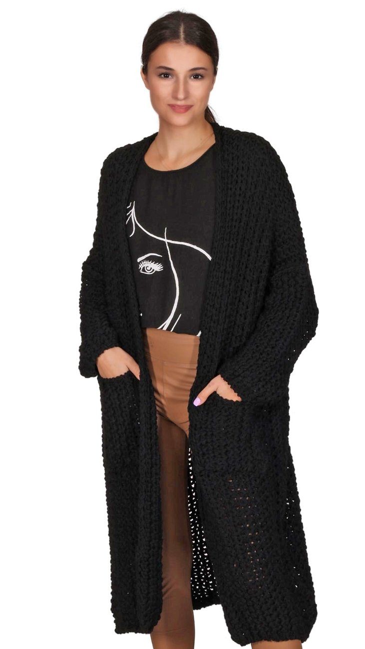Charis Moda Strickmantel »Cardigan Oversize Look mit Taschen« online kaufen  | OTTO