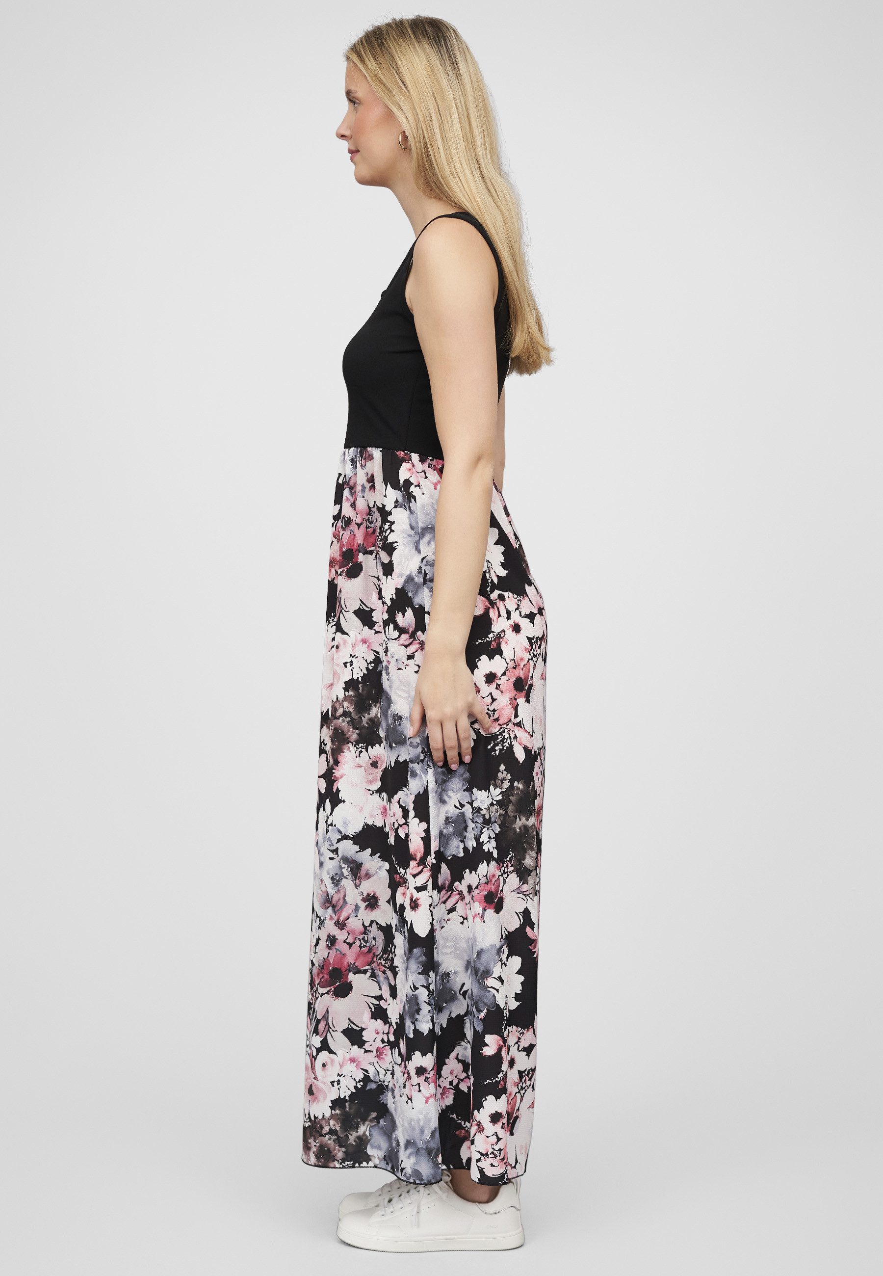 CLOUD 5IVE Shirtkleid CLOUD 5IVE Cloud5ive Damen Maxi Kleid Blumen Muster (1-tlg) – Bild 4 von 5