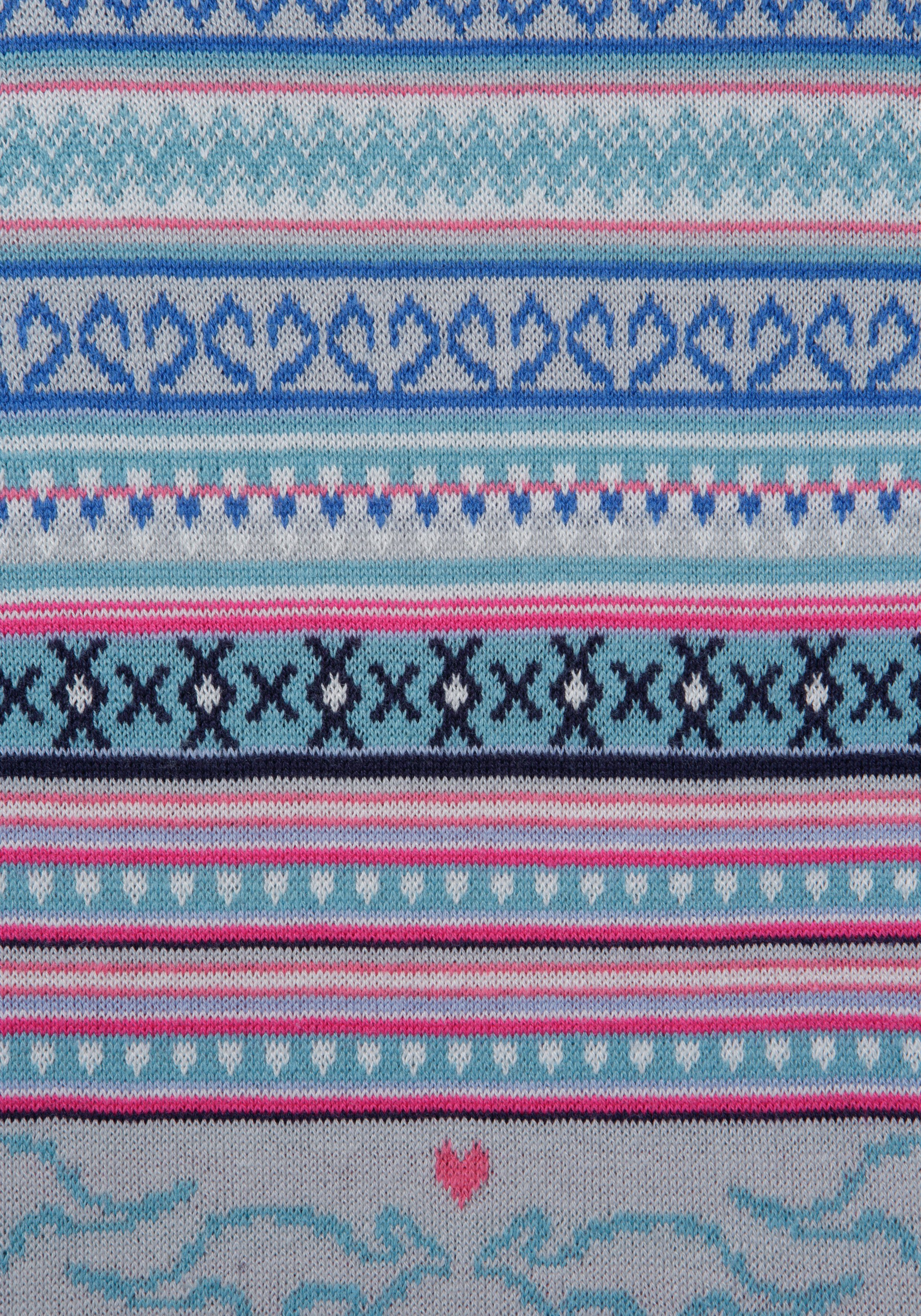 KangaROOS Norwegerpullover im Jaquard-Feinstrick