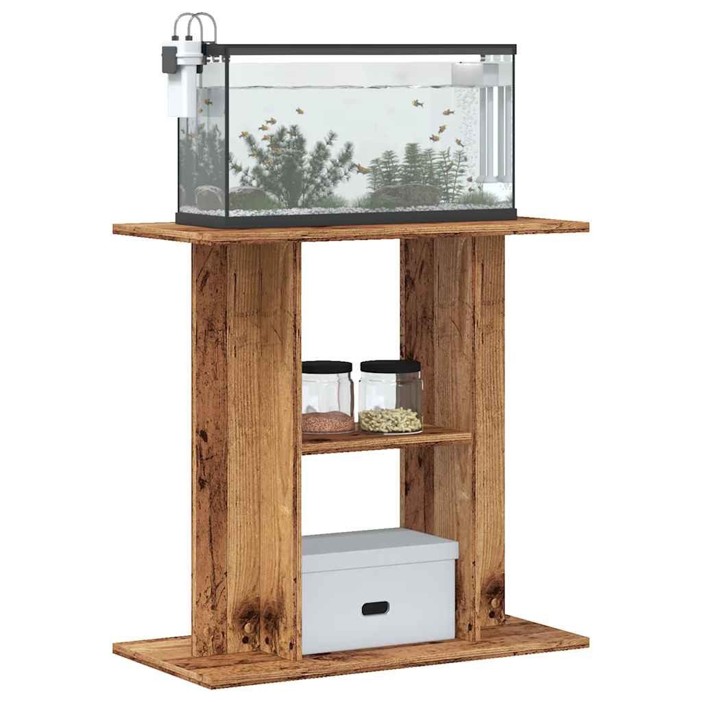 vidaXL Aquariumunterschrank Aquariumständer Altholz 60x30x60 cm Holzwerksto günstig online kaufen