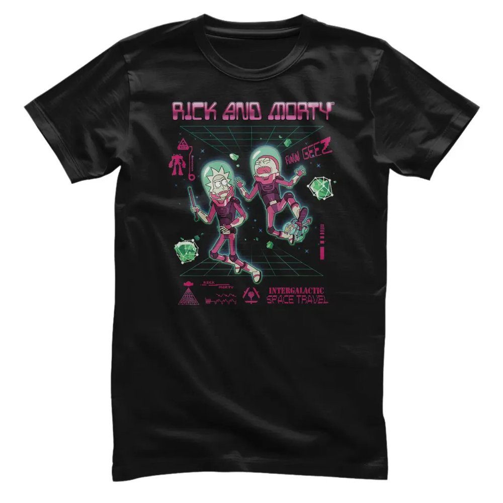 Rick and Morty T-Shirt Intergalactic Space Travel T-Shirt