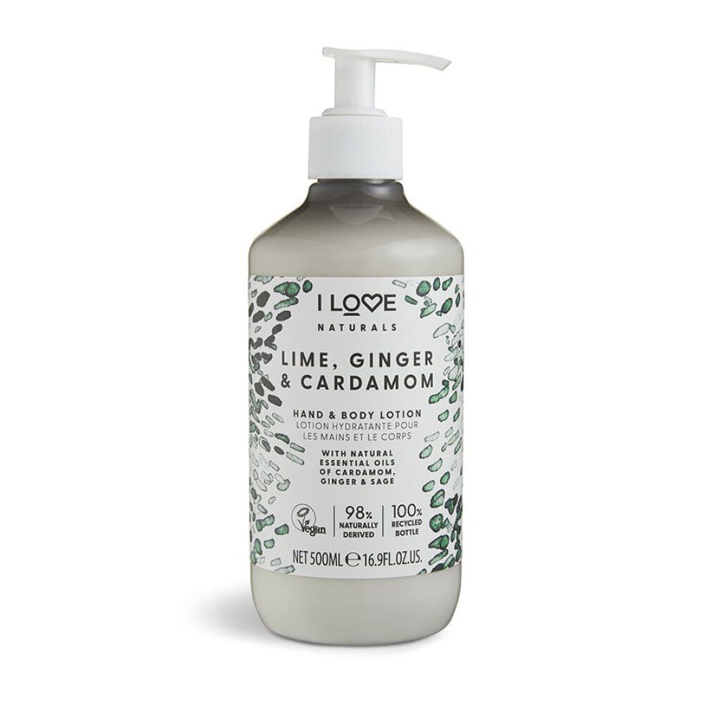 I Love... Körperpflegemittel Naturals Lime Ginger and Cardamon Hand- und Körperlotion 500ml