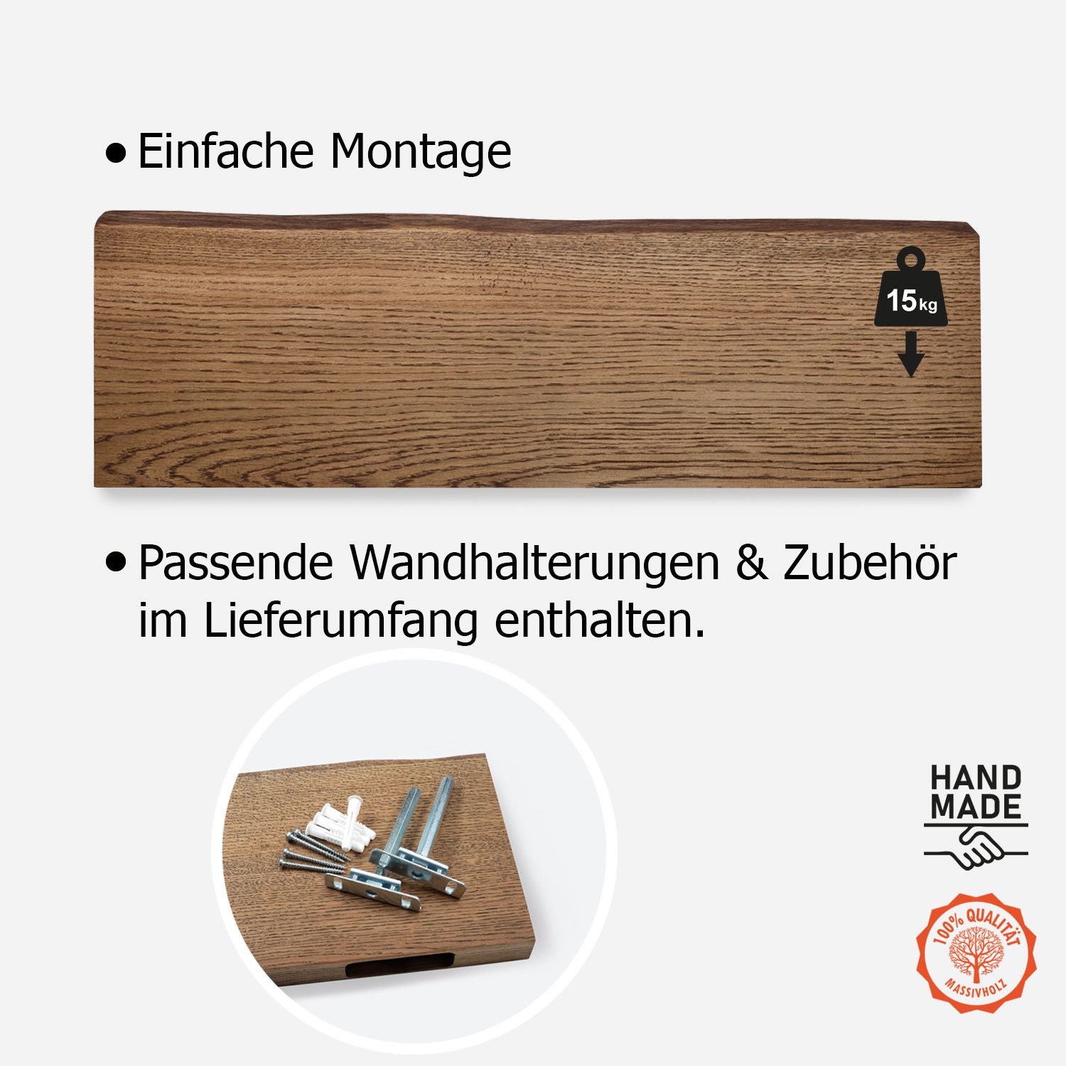 DomDeco Wandregal Wandregal NATURA günstig online kaufen