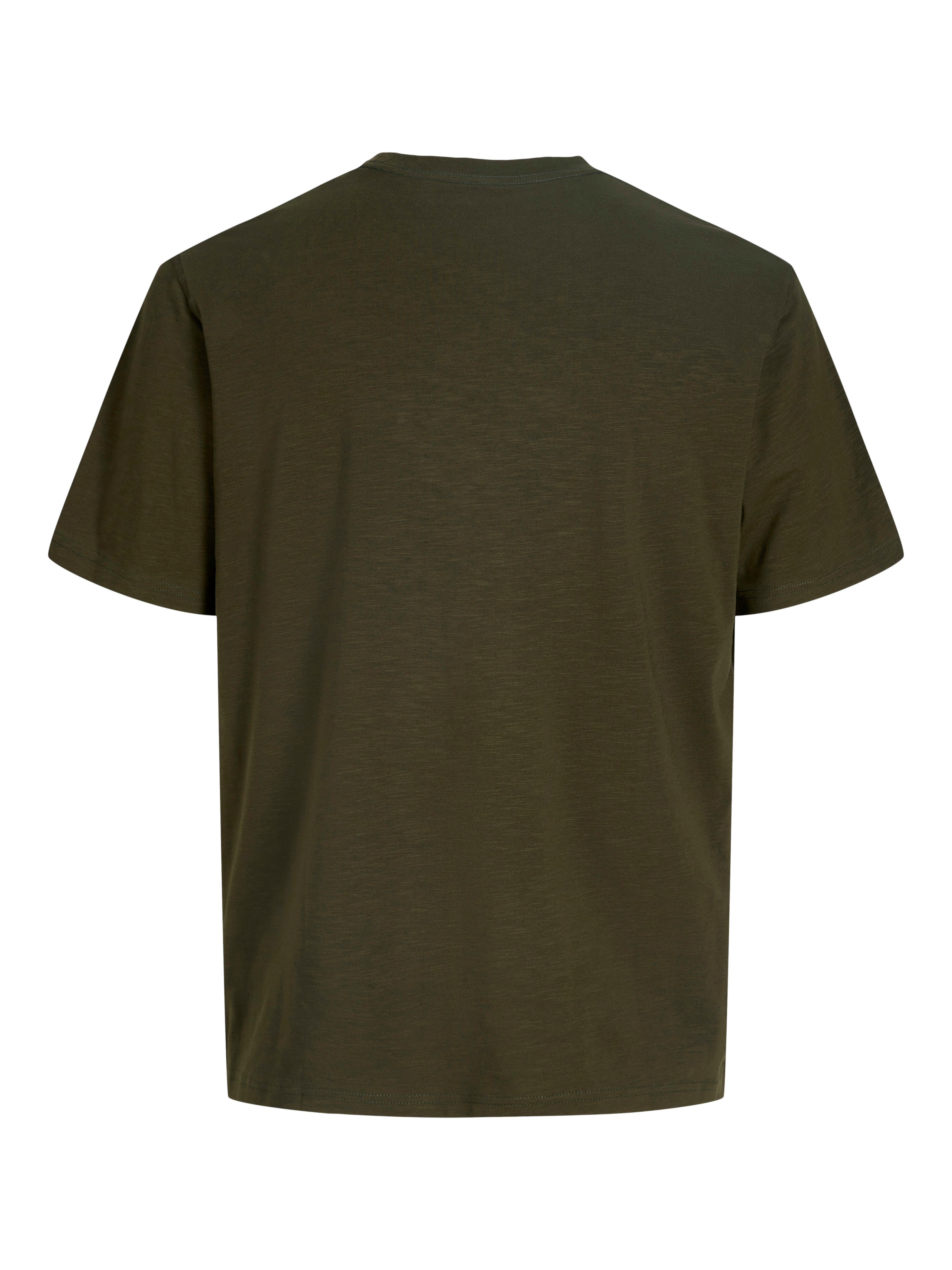 Jack & Jones Kurzarmshirt JJEDOVER SLUB TEE SS NOOS Baumwollmischung, relaxed fit – Bild 5 von 5