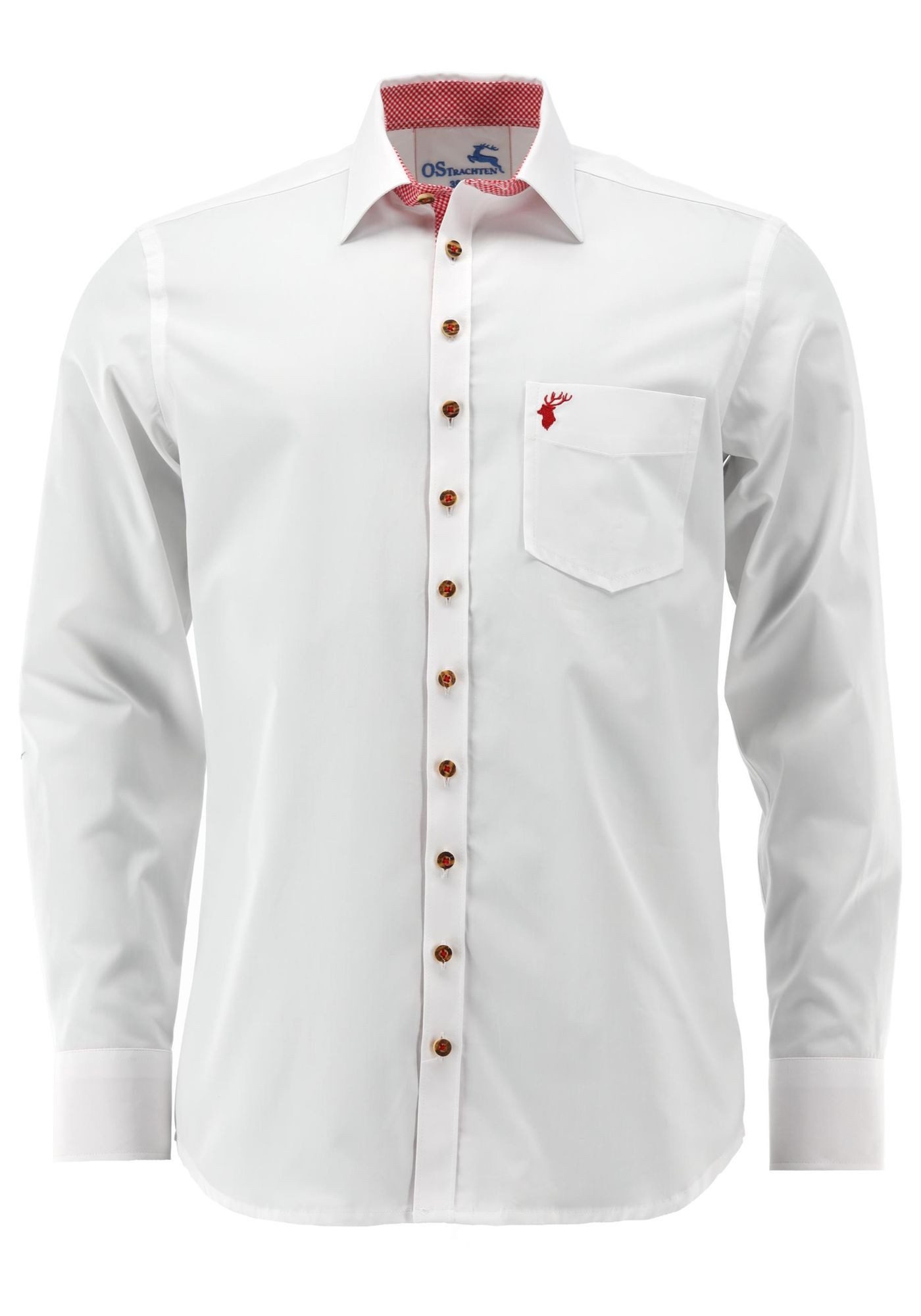 OS Trachten Trachtenhemd Onune Herren Langarmhemd mit Haifischkragen günstig online kaufen