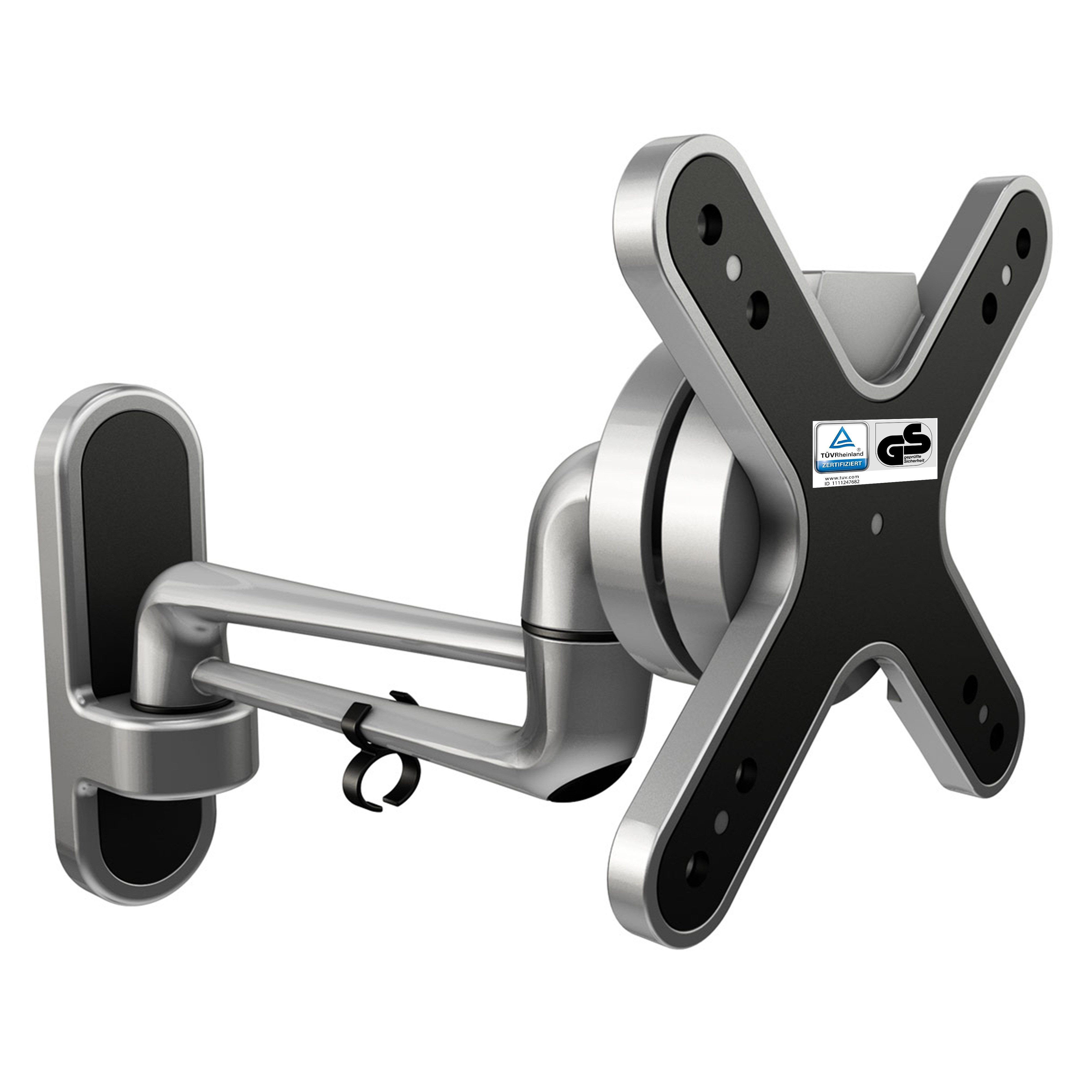 RICOO TV-Wandhalterung TV Monitor Wandhalterung 13"-33" bis 15 Kg artikulierend S2011, (bis 33 Zoll, VESA 75x75 und 100x100, 1-tlg., 15Kg Aufnahme, 13" bis 33" (33-84 cm) Bildschirm Diagonale, bis 30° neigbar, bis 180°schwenkbar, ausziehbar Wand Halterung)