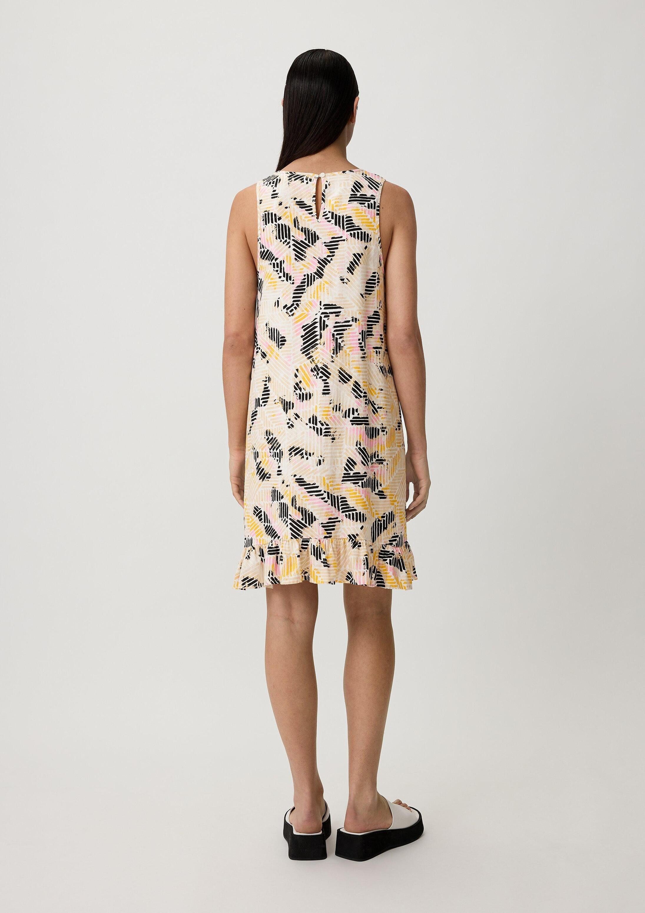 comma Minikleid Kleid Kleid aus Leinen und Viskose