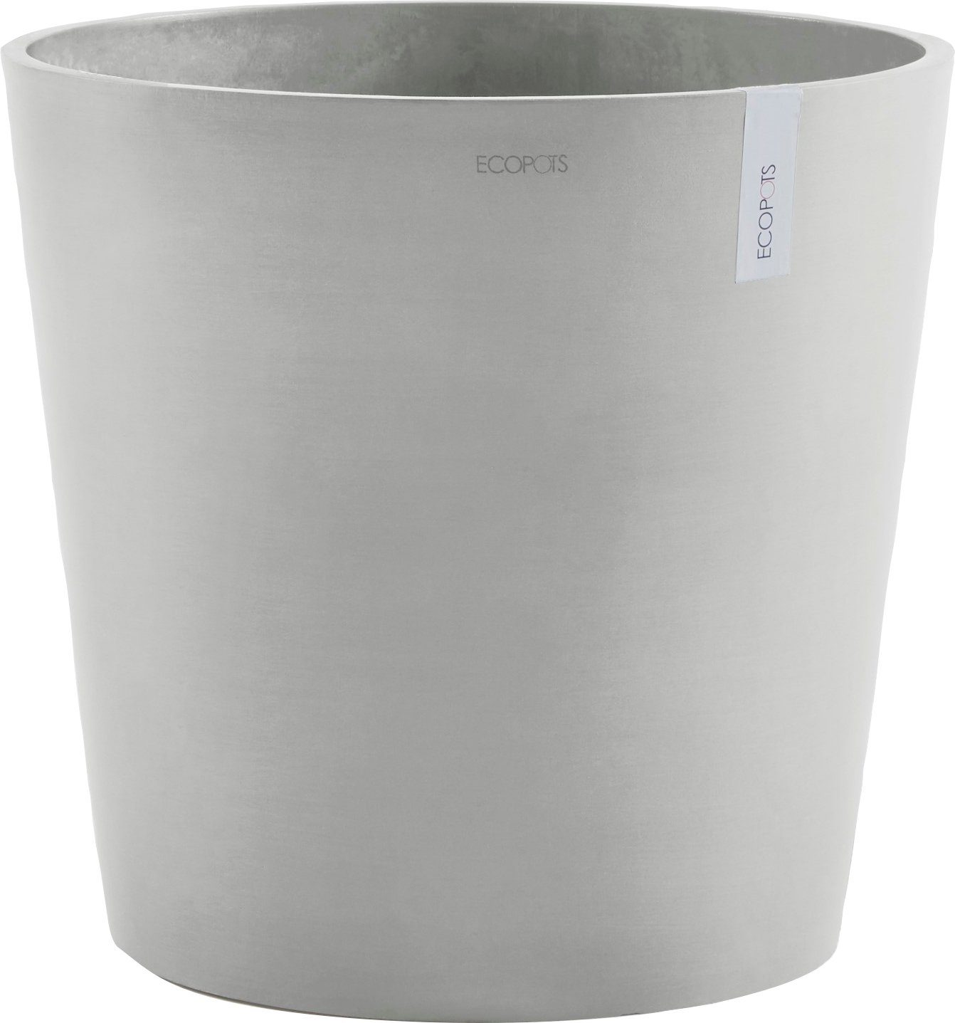 ECOPOTS Blumentopf AMSTERDAM White Grey, BxTxH: 50x50x43,8 cm, mit Wasserreservoir