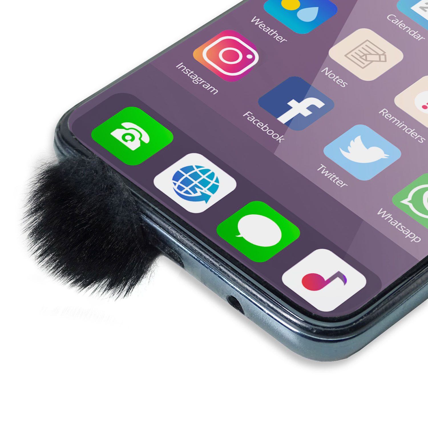 keepdrum Mikrofon keepdrum WS06 Windschutz für Smartphone 8 Stück