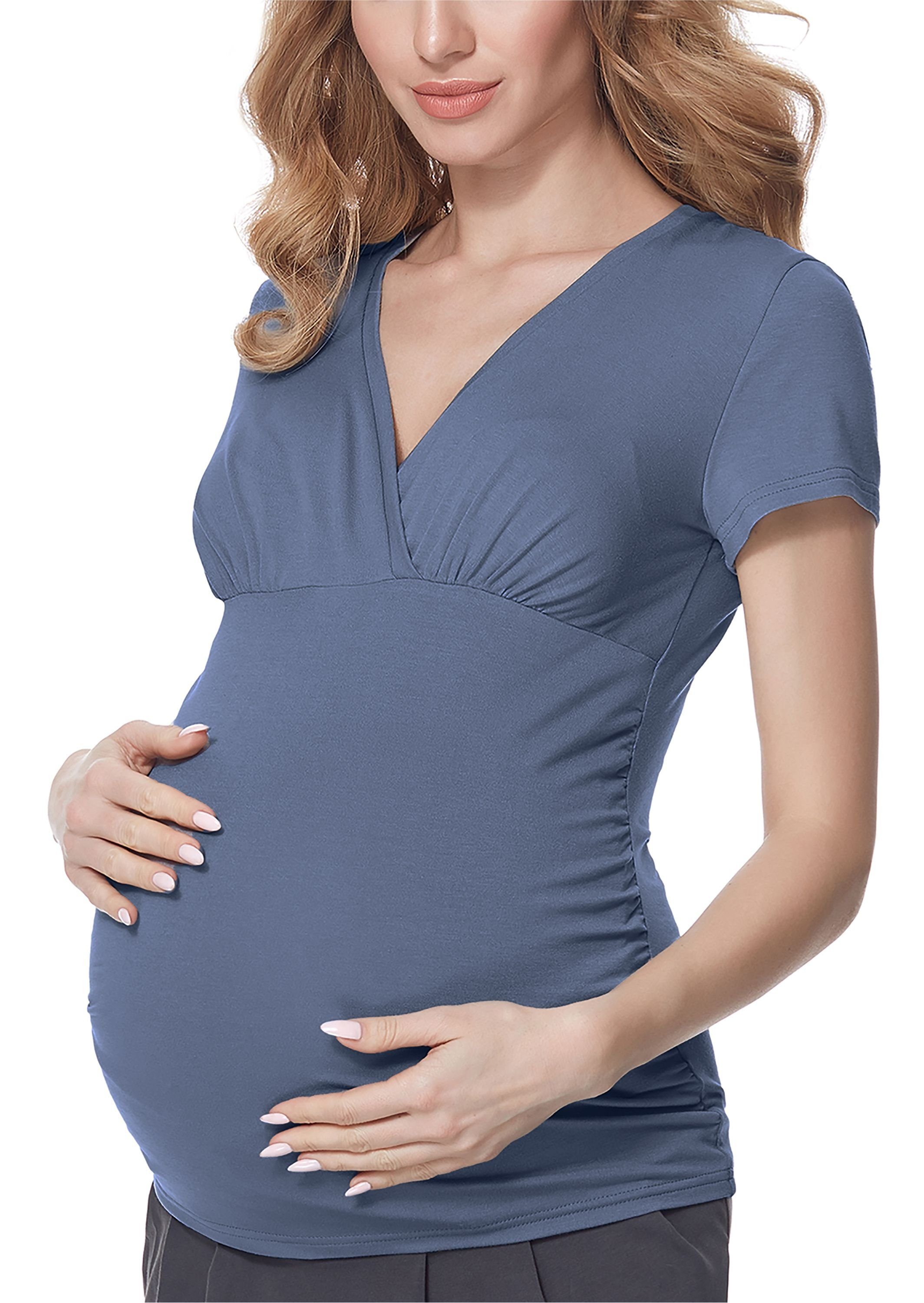 Bellivalini T-Shirt Damen Umstands Shirt mit günstig online kaufen