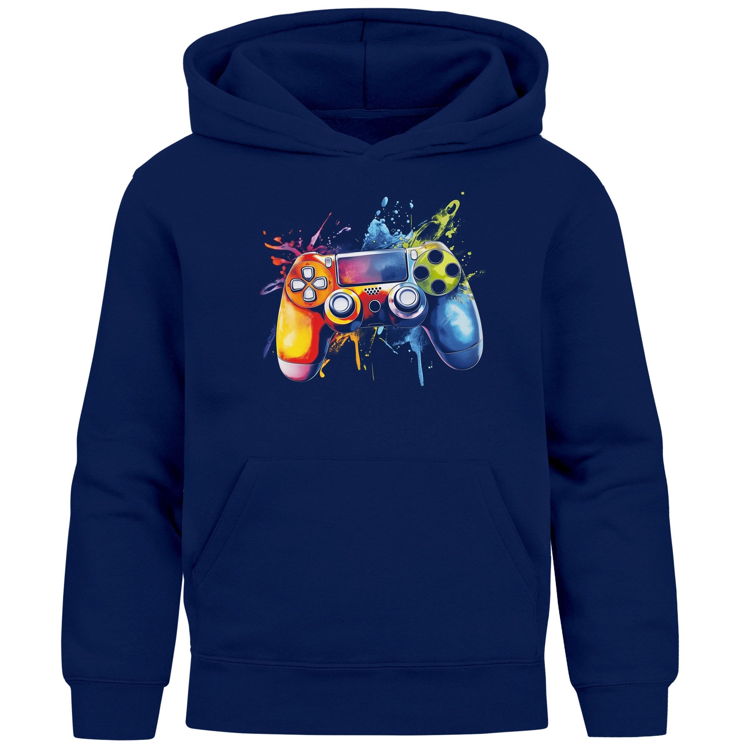 Hoodie Kinder Hoodie Jungen Gaming Zocken Spielekonsole Aufdruck Print