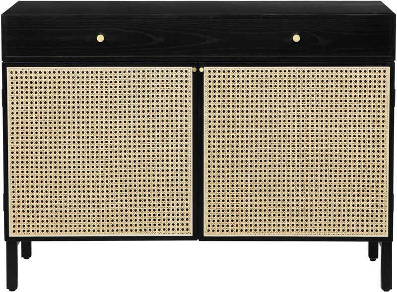 andas Sideboard Gatwick, ausziehbare Schreibtischplatte, Massivholz, Design by Morten Georgsen