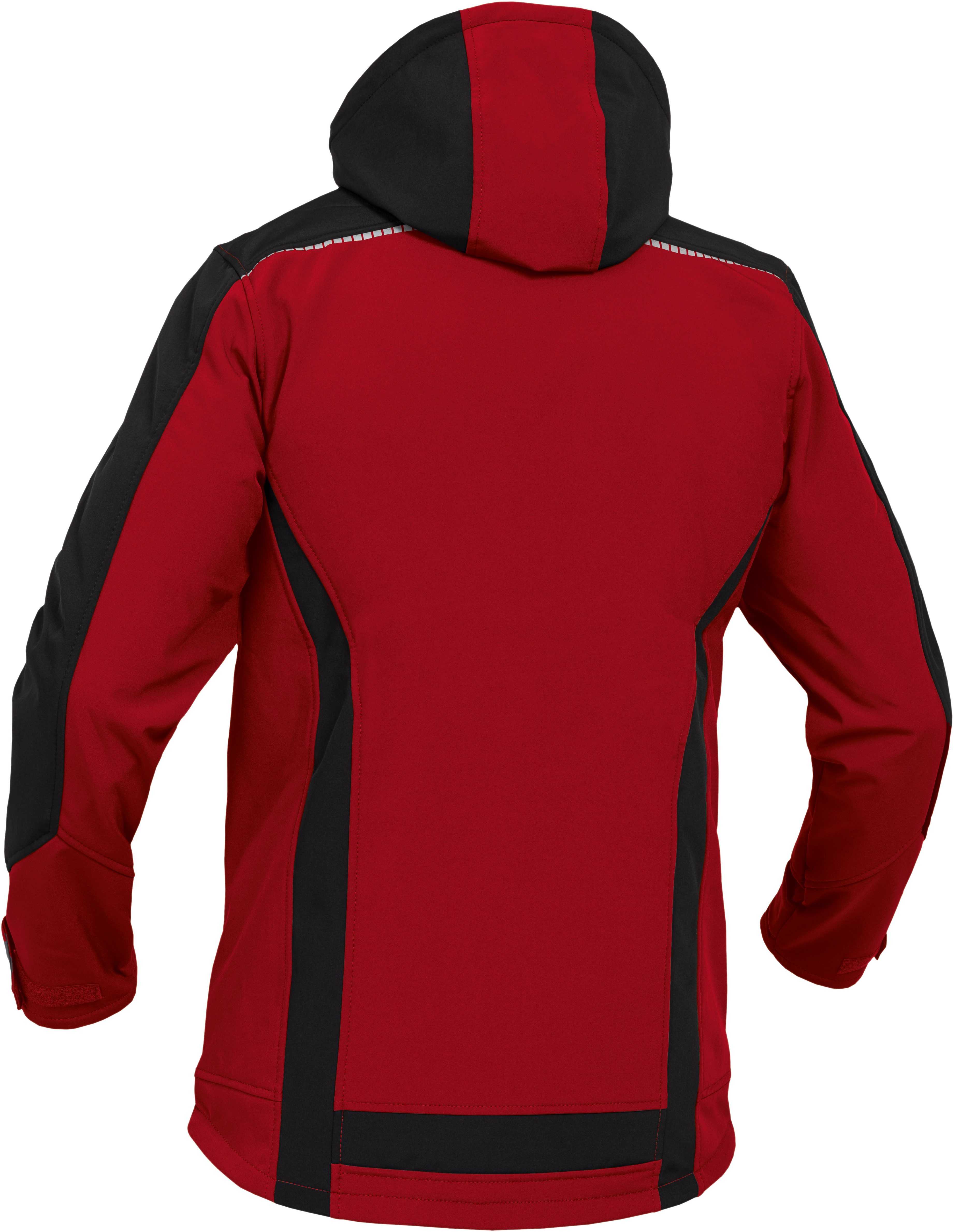 Leibwächter Softshelljacke Flex-Line Herren Übergangsjacke mit Kapuze (atmungsaktive Regenjacke, wasserdichte Softshell Arbeitsjacke) robustes 3-Lagenlaminat-Softshell, Reflektoren für gute Sichtbarkeit