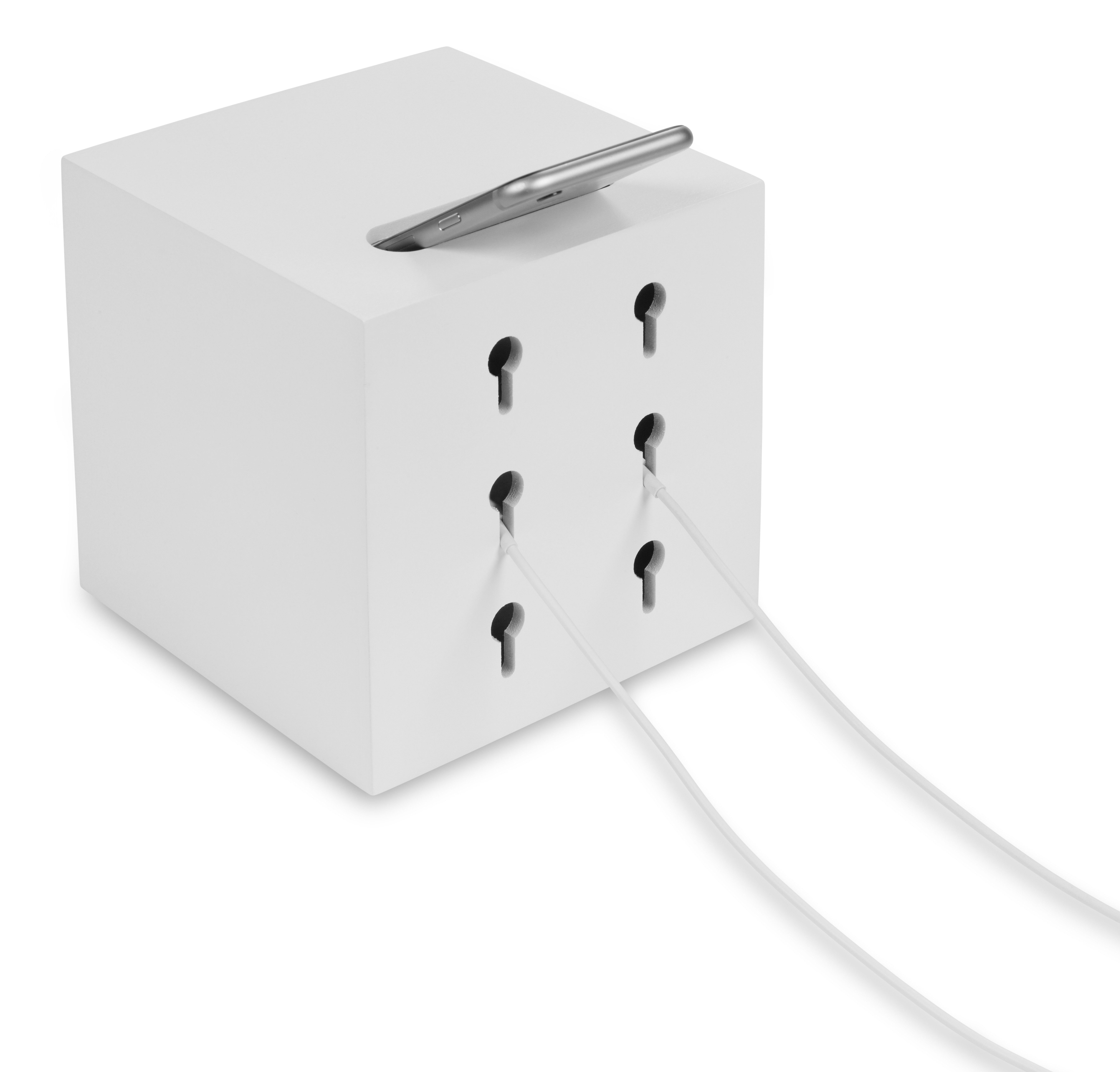 Cubix Handy-Dockingstation Handy-Dockingstation / Handy-Ladestation / Handy-Aufladestation weiss, (1 St)