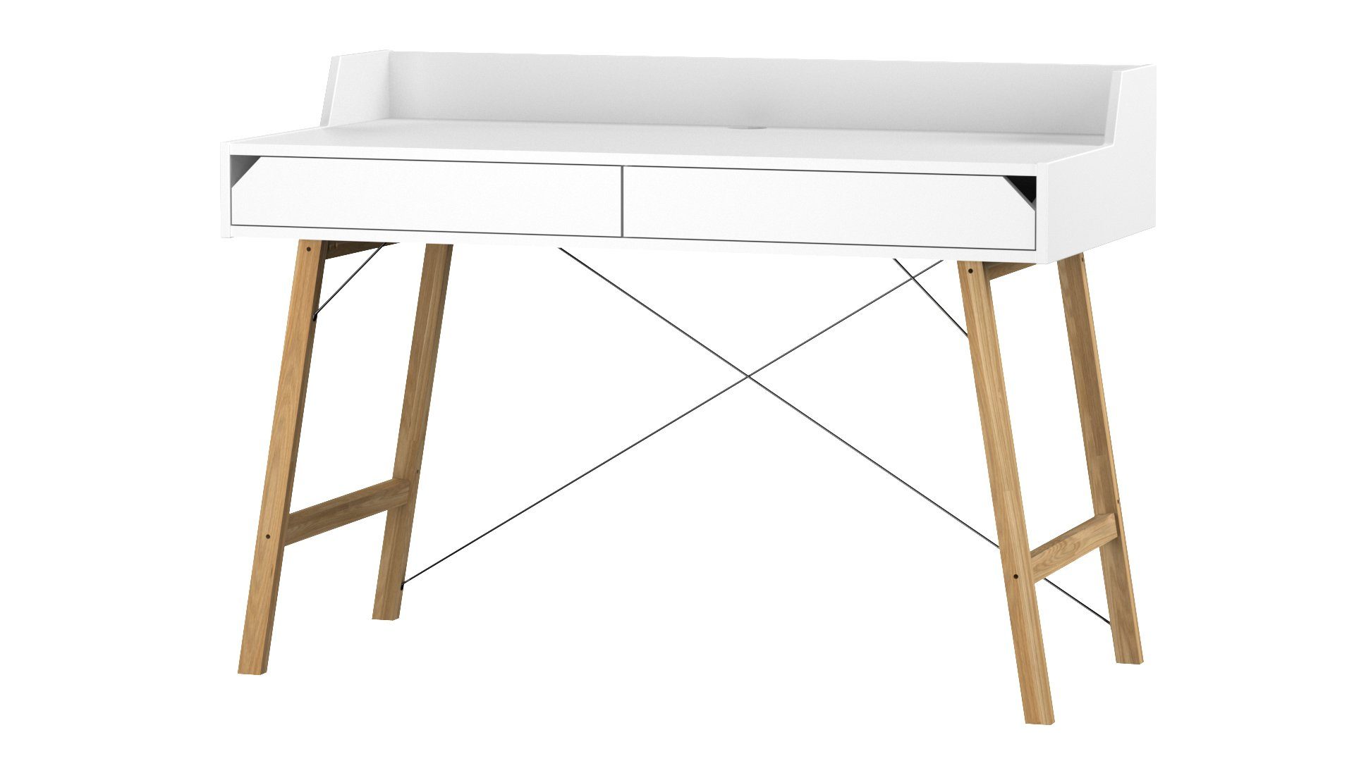 Siblo Schreibtisch Weiß Billy Billy mit Schreibtisch Schubladen) Schreibtisch mit Schreibtische Schubladen - (Großer Großer