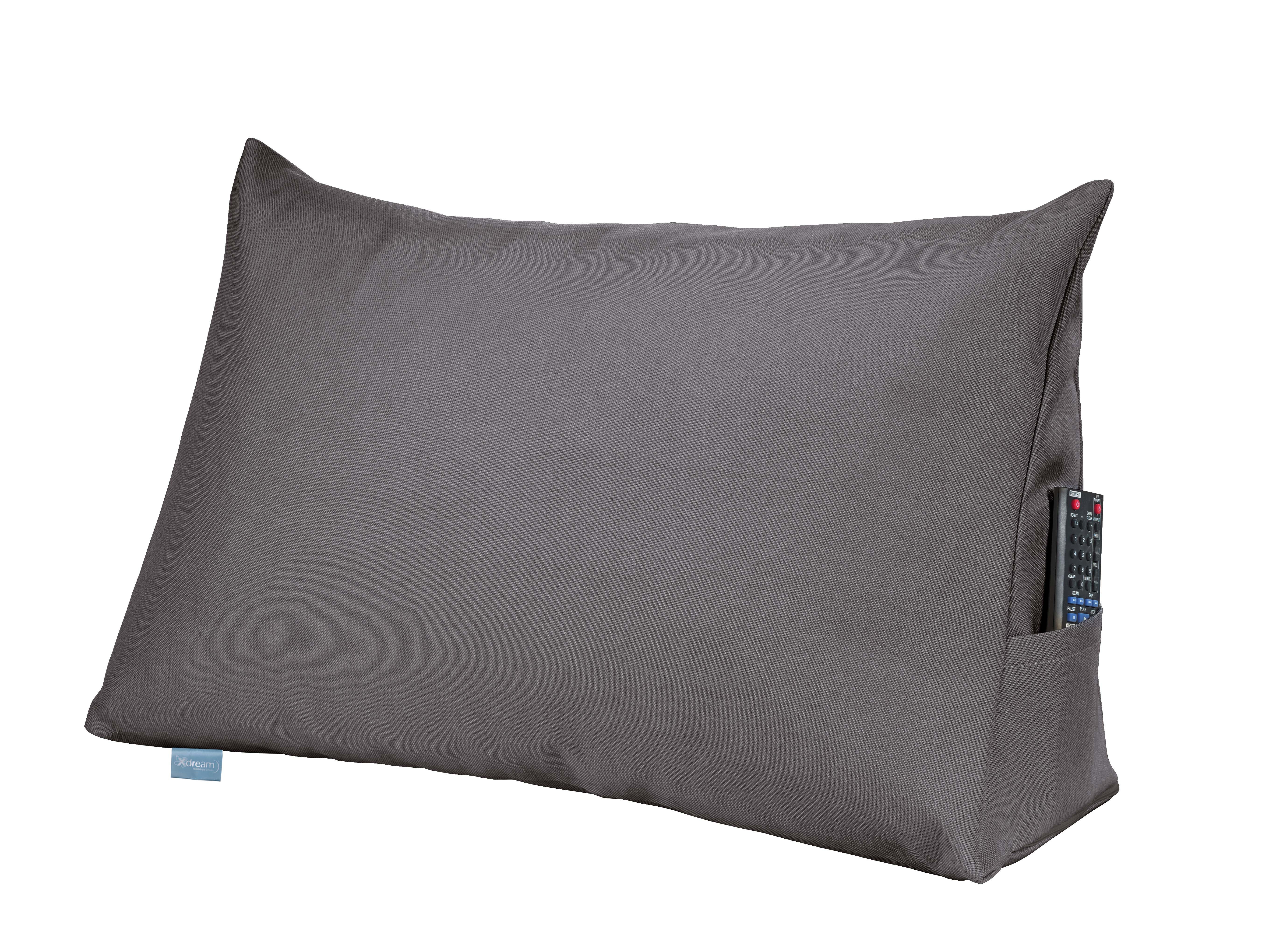 XDREAM Подушка для спины ergonomisches Keilkissen für Bett und Sofa, 1-tlg., als Подушки oder Venenkissen verwendbar, mit praktischem Seitenfach