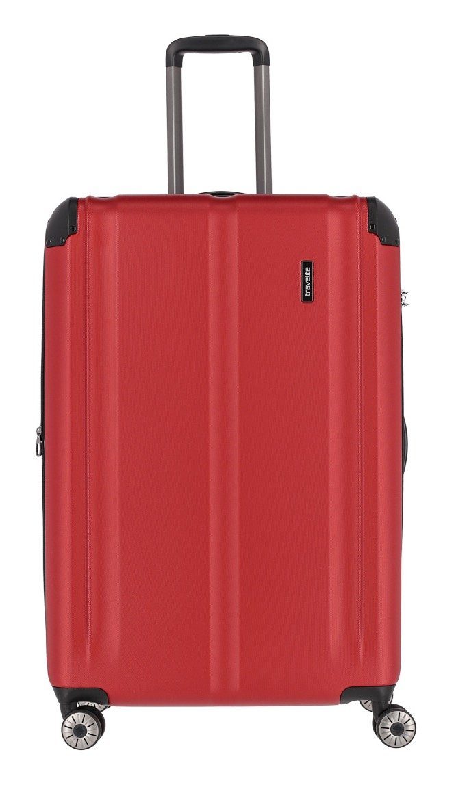 Volumen Rollen, CITY travelite 4w mit 4 L, Trolley Trolley erweiterbarem rot